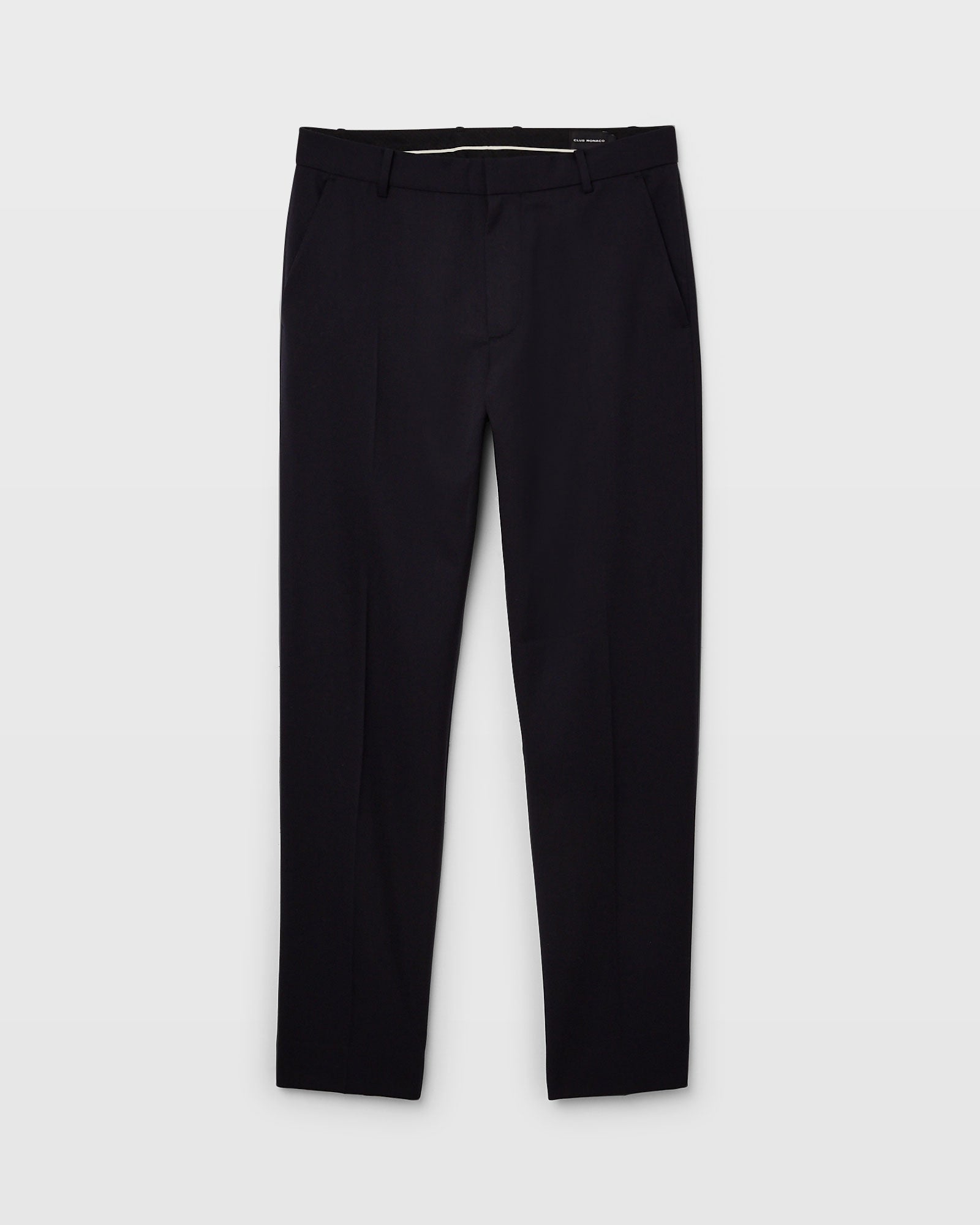 CLUB MONACO - Straight Wool Trouser - Dark Navy
