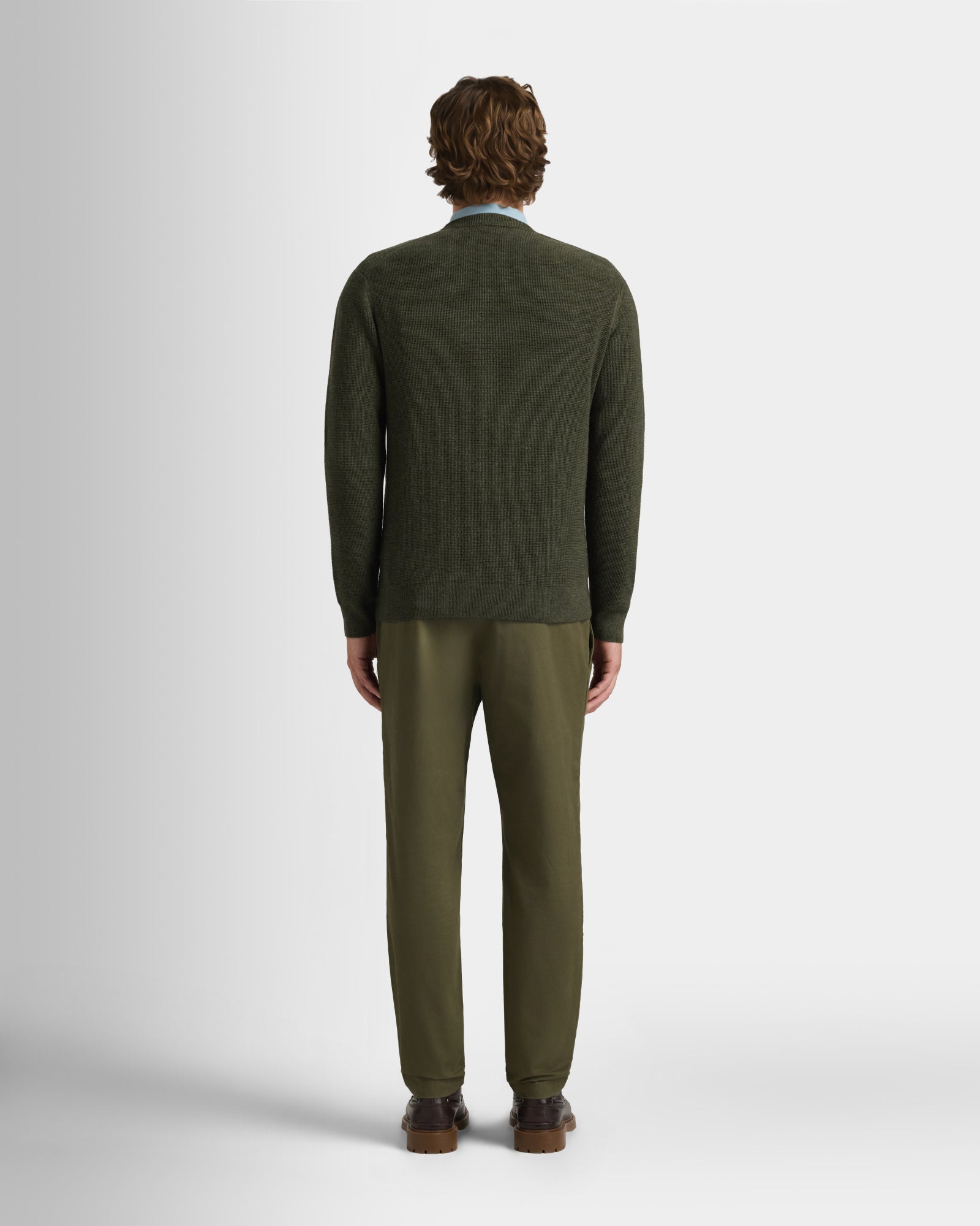 Club Monaco Corp, CA - Chandail ras du cou texturé - Olive