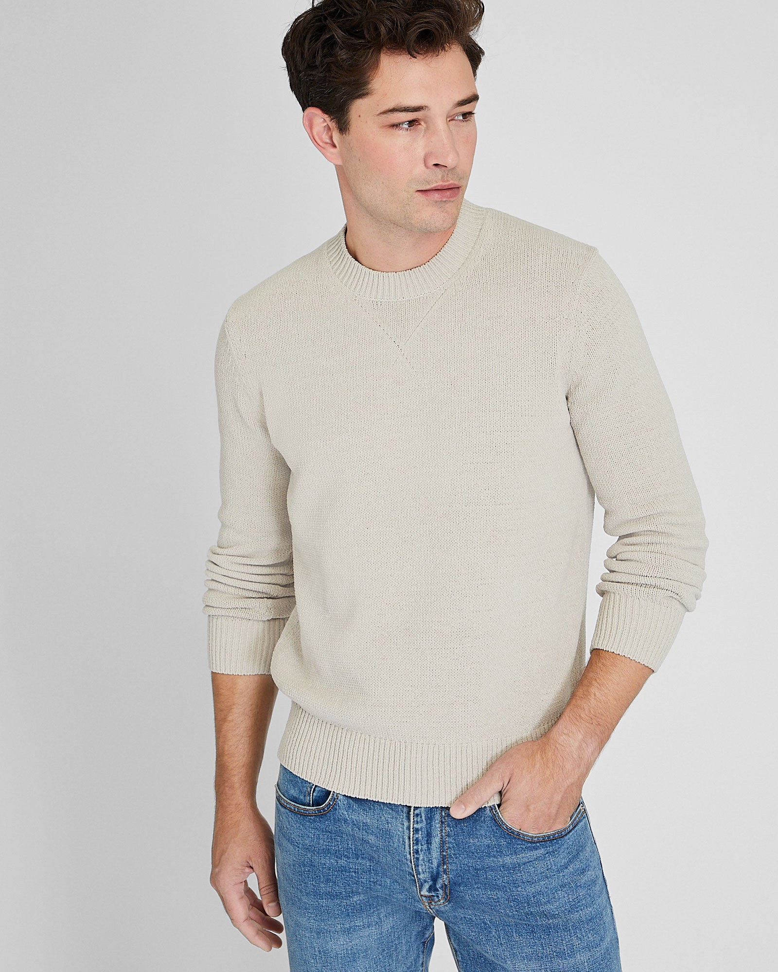 CLUB MONACO - Chandail ras du cou tendance - Beige