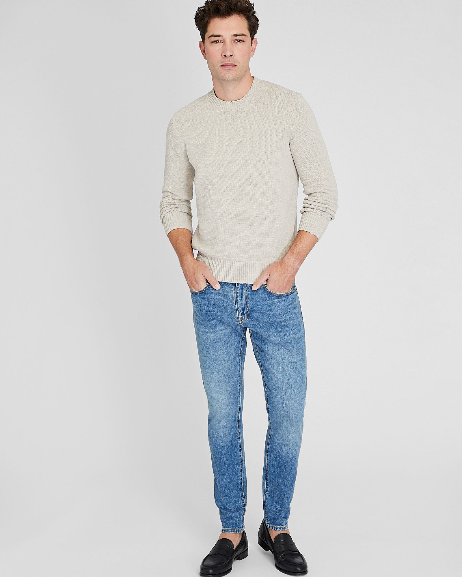 CLUB MONACO - Chandail ras du cou tendance - Beige