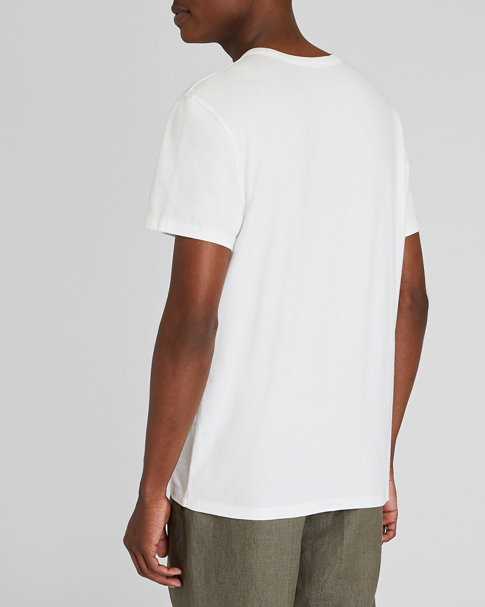 CLUB MONACO - T-shirt en coton pima brossé - Blanc