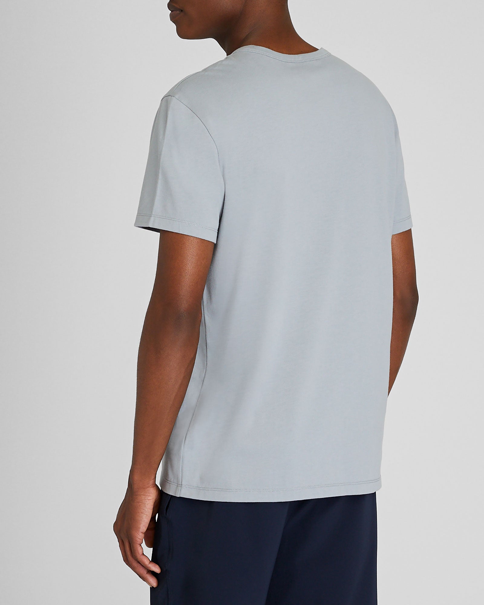 CLUB MONACO - T-shirt en coton pima brossé - Bleu