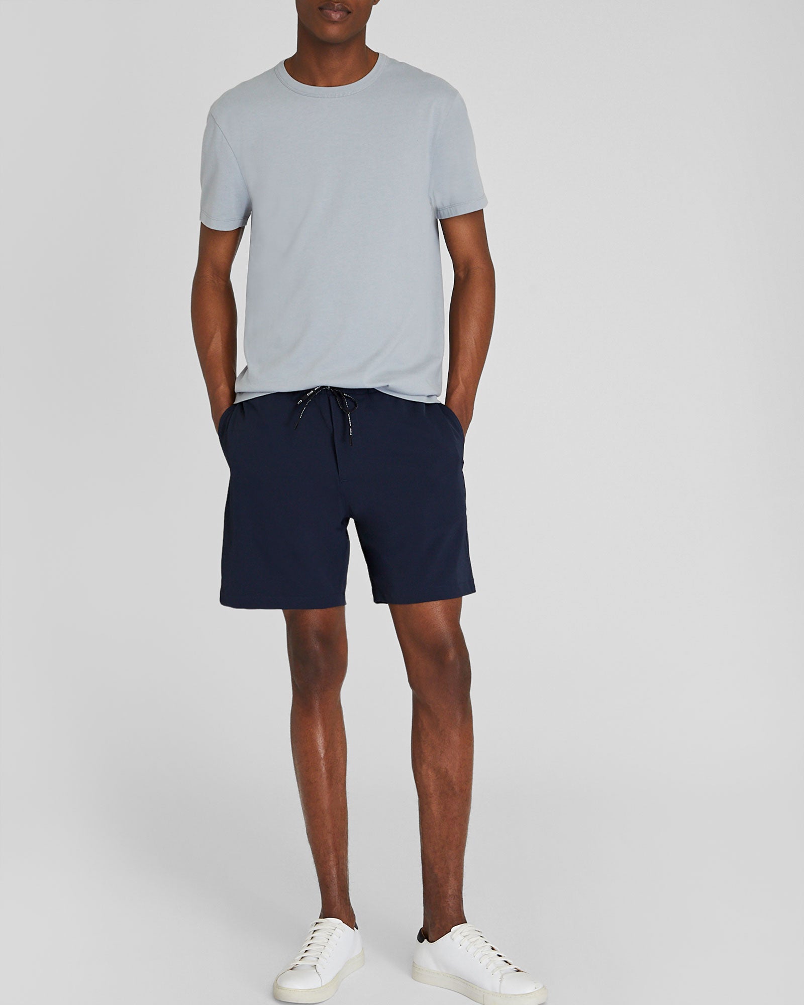 CLUB MONACO - T-shirt en coton pima brossé - Bleu