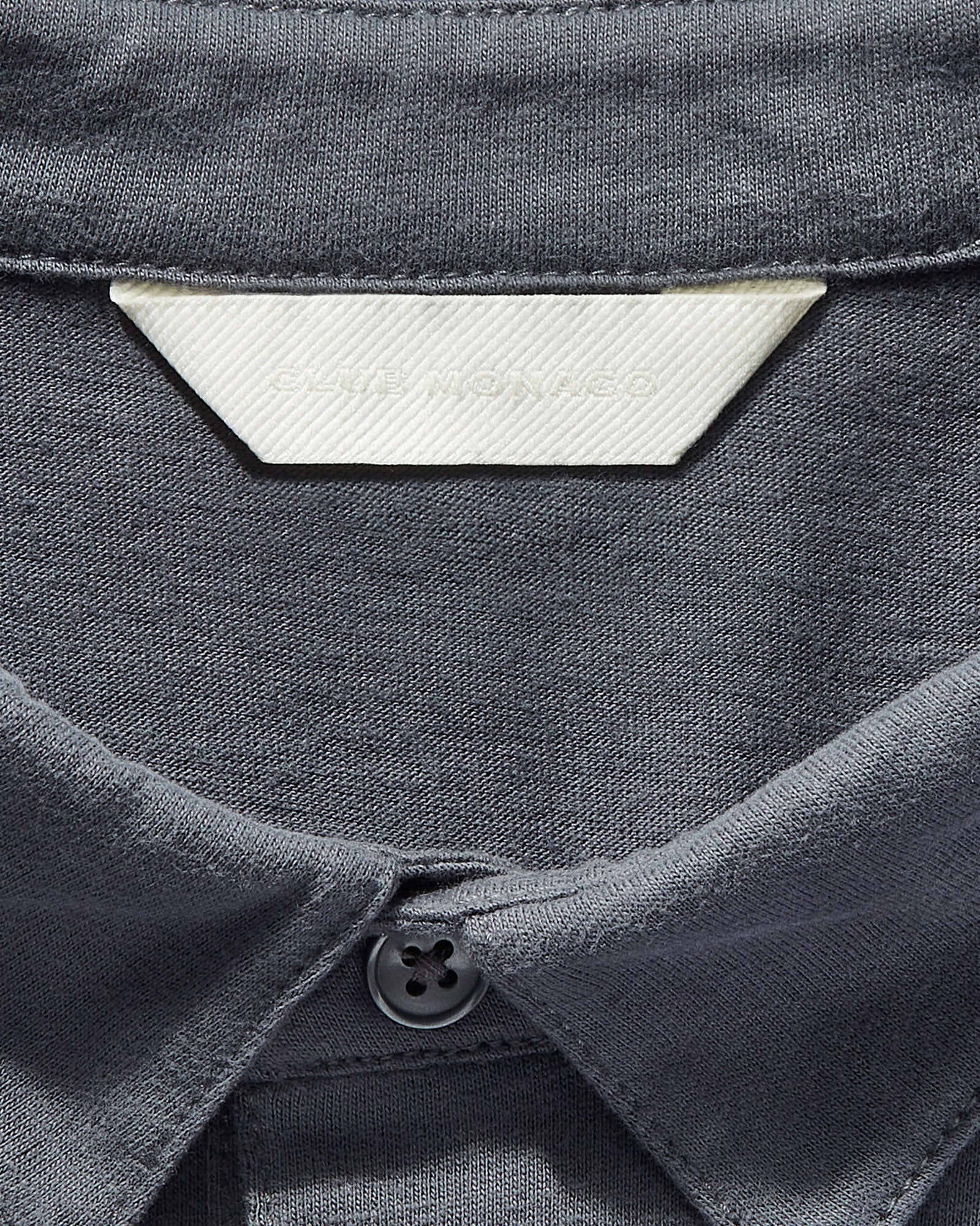 CLUB MONACO - Slim Brushed Cotton Polo - Dark Grey