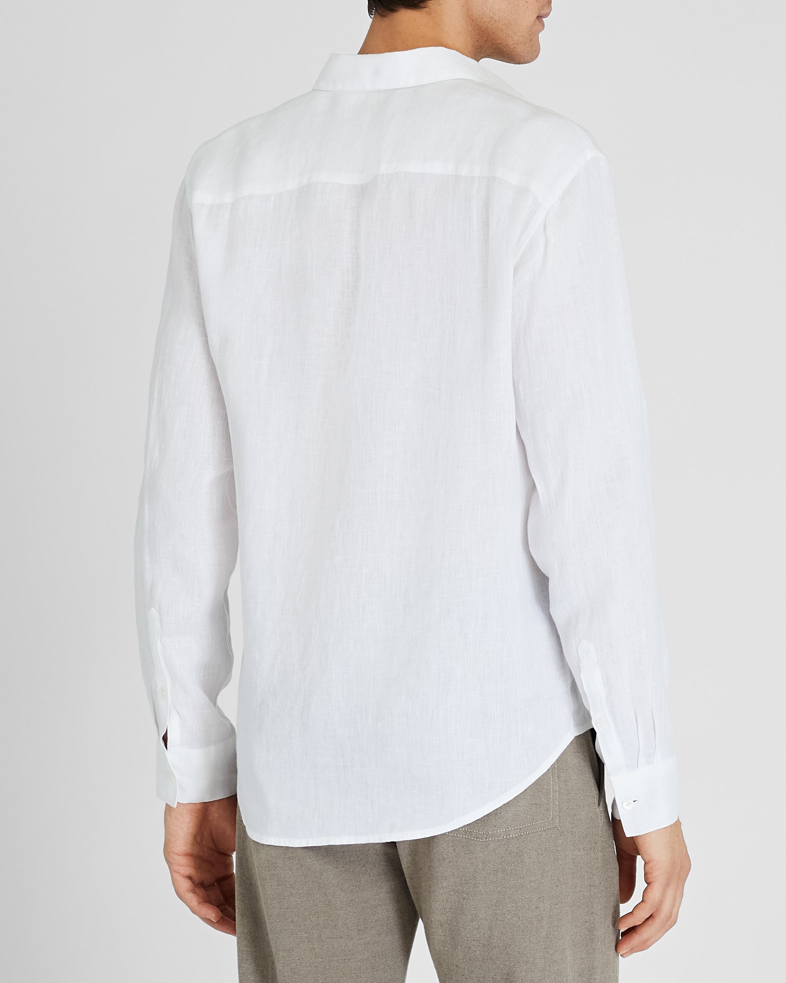 CLUB MONACO - Carlo Bassetti Italian Linen Shirt - White
