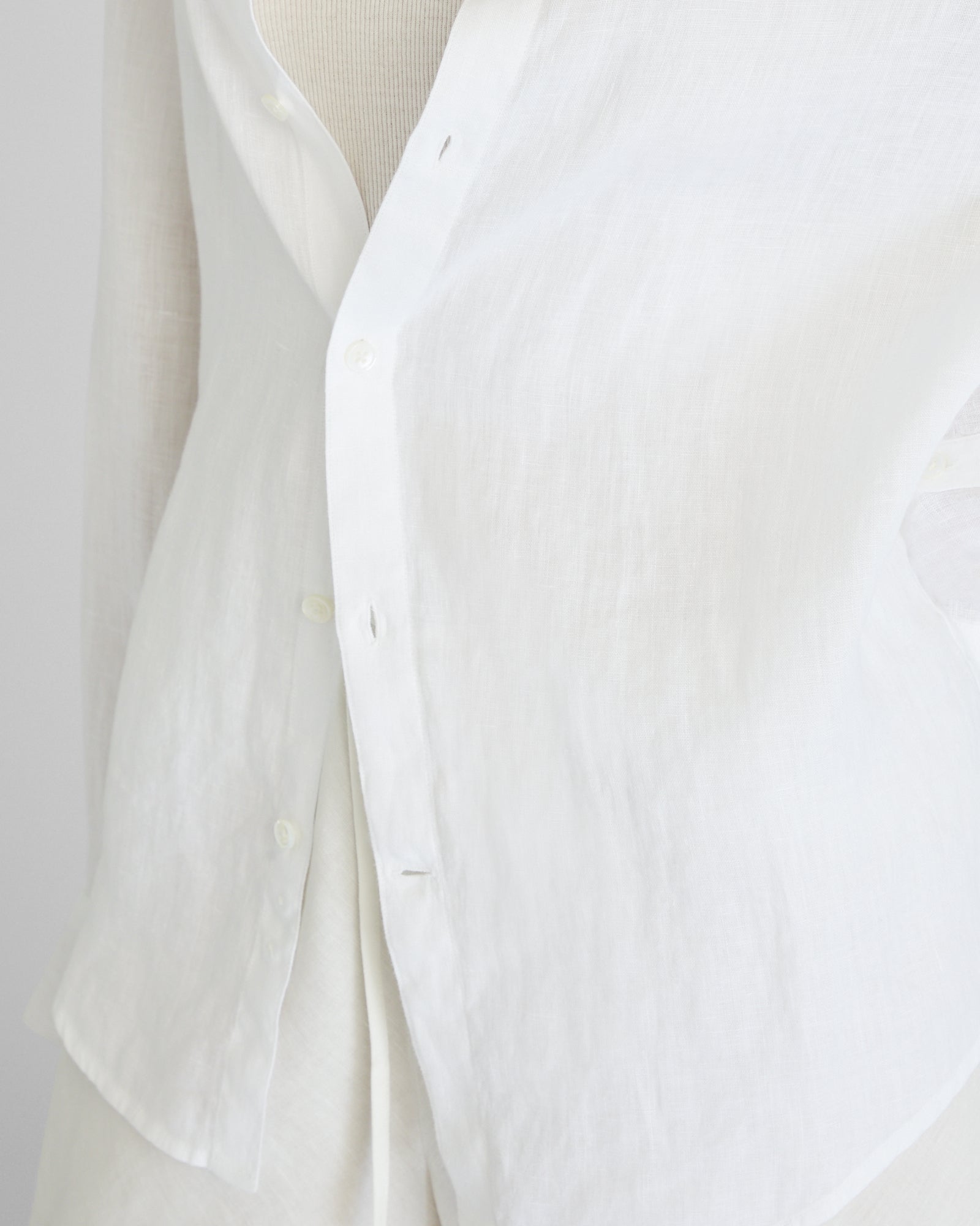 CLUB MONACO - Carlo Bassetti Italian Linen Shirt - White