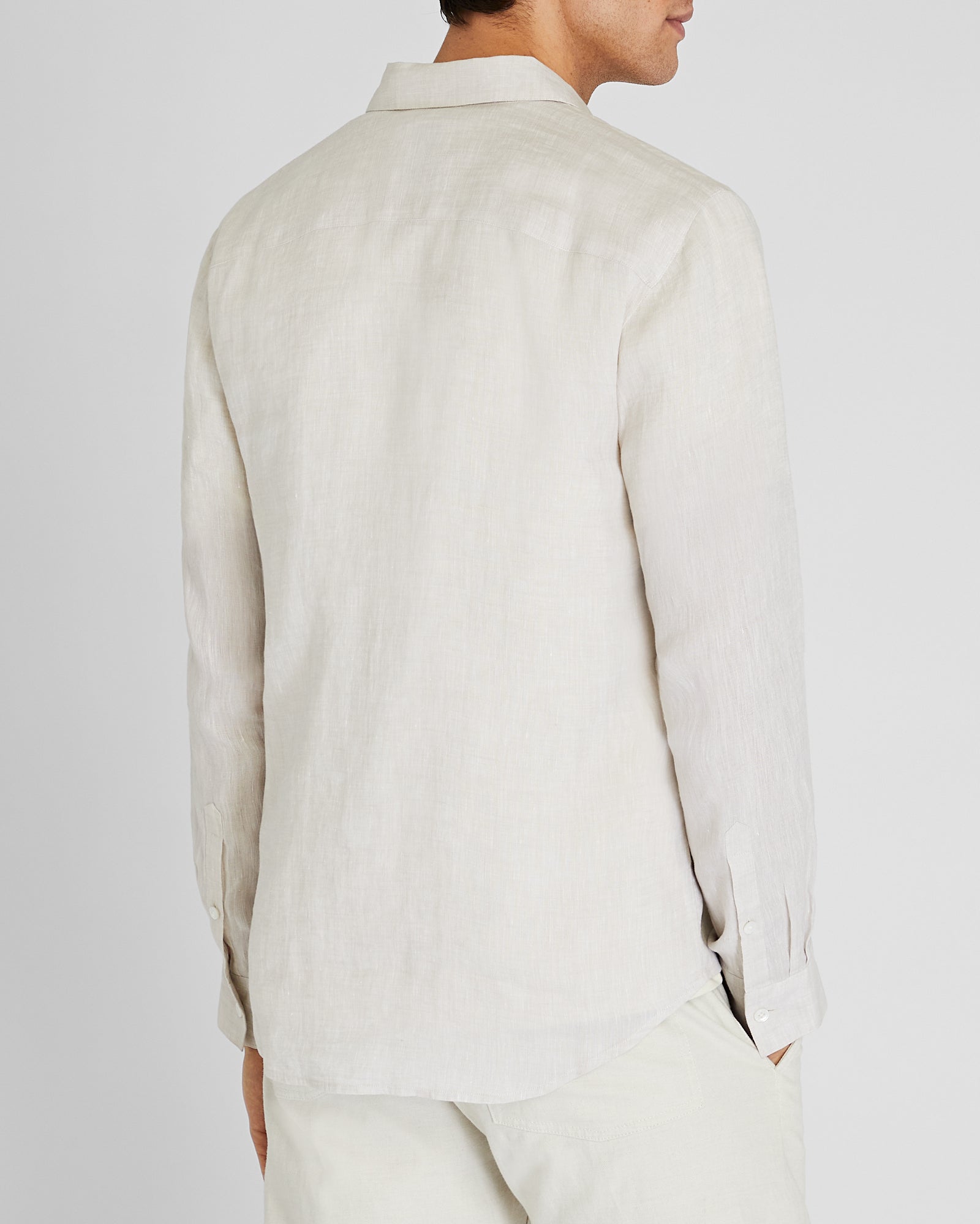 CLUB MONACO - Carlo Bassetti Italian Linen Shirt - Natural