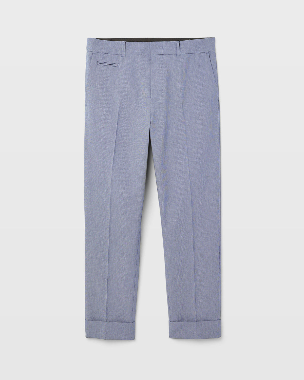 Club Monaco - Pantalon cigarette texturé - Mélange Bleu