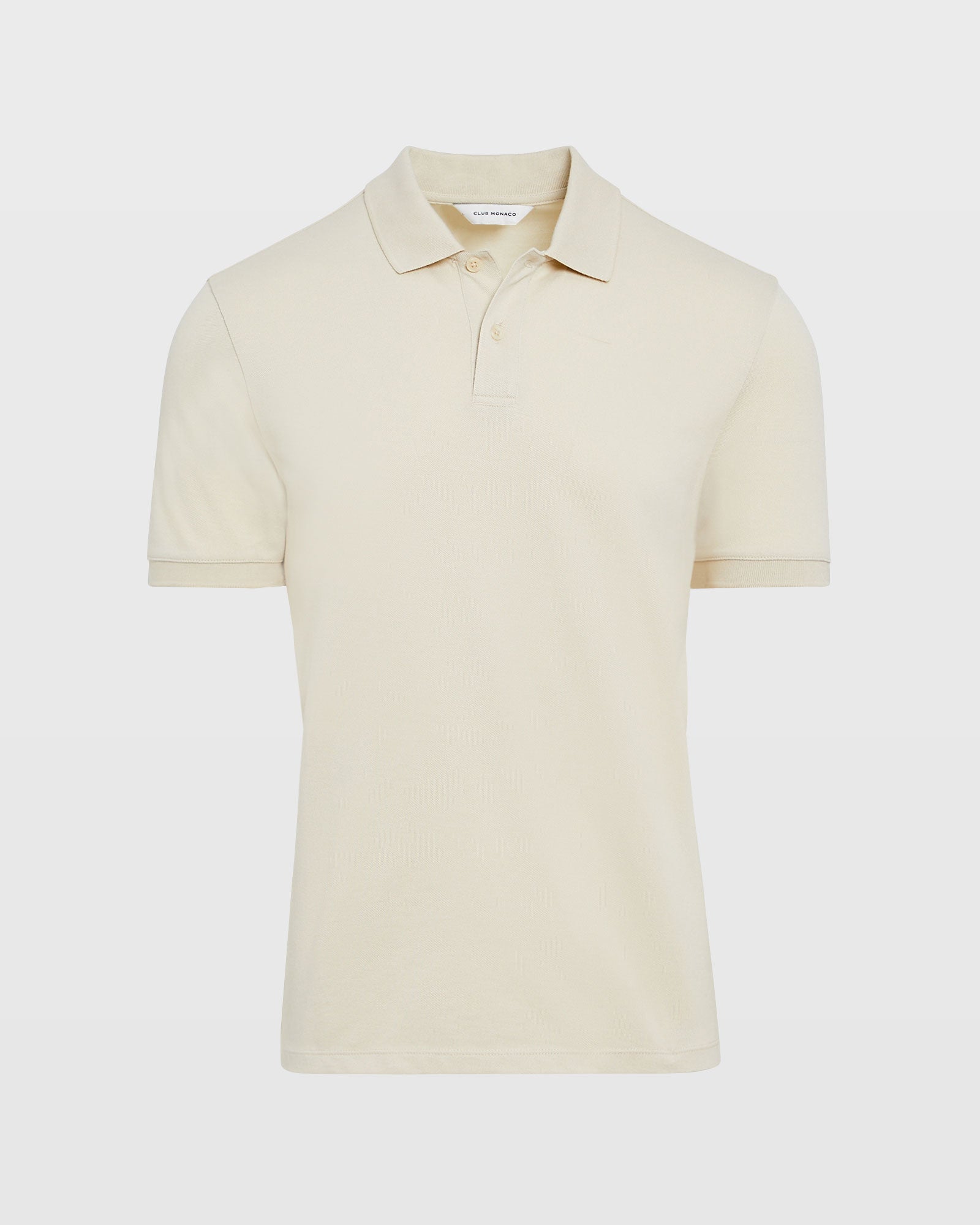 CLUB MONACO - Clean Piqué Polo - Beige