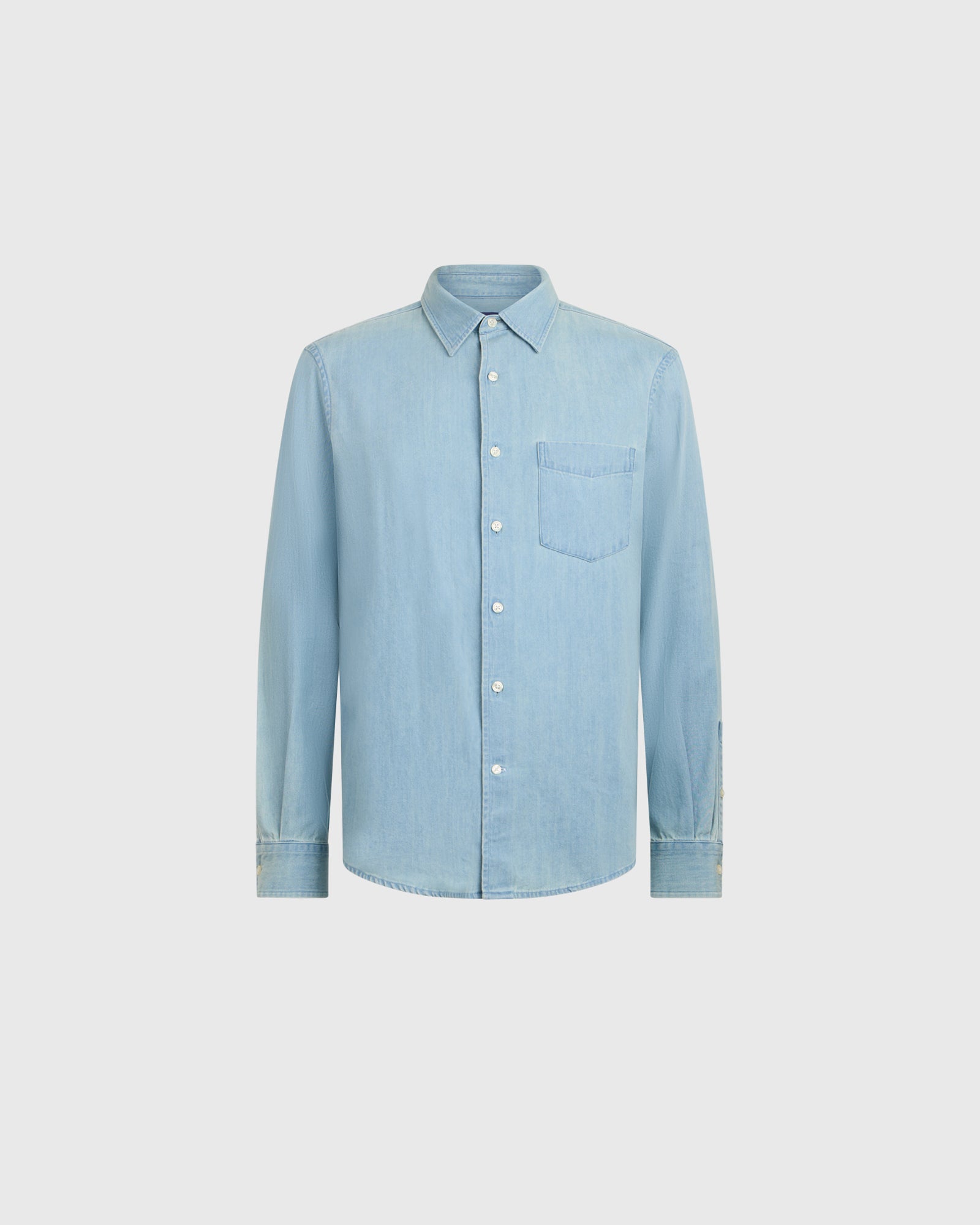 Club Monaco Corp, CA - Clean Denim Shirt - Blue