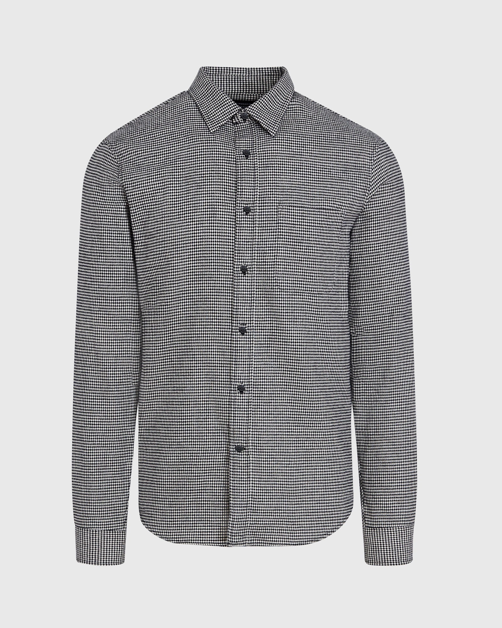 CLUB MONACO - Chemise en flanelle pied-de-poule - Noir
