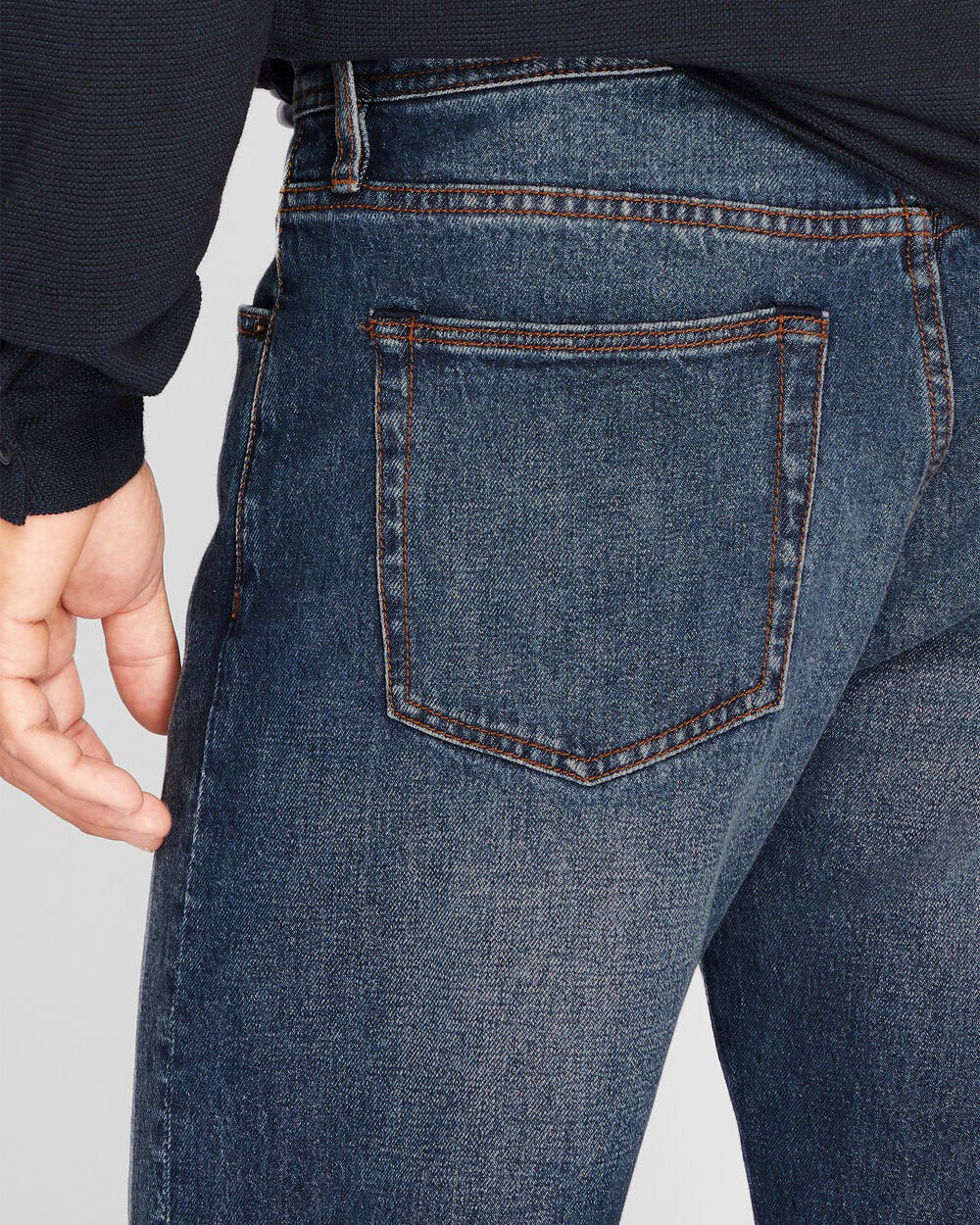 CLUB MONACO - Jean à coupe droite fuselée - Indigo