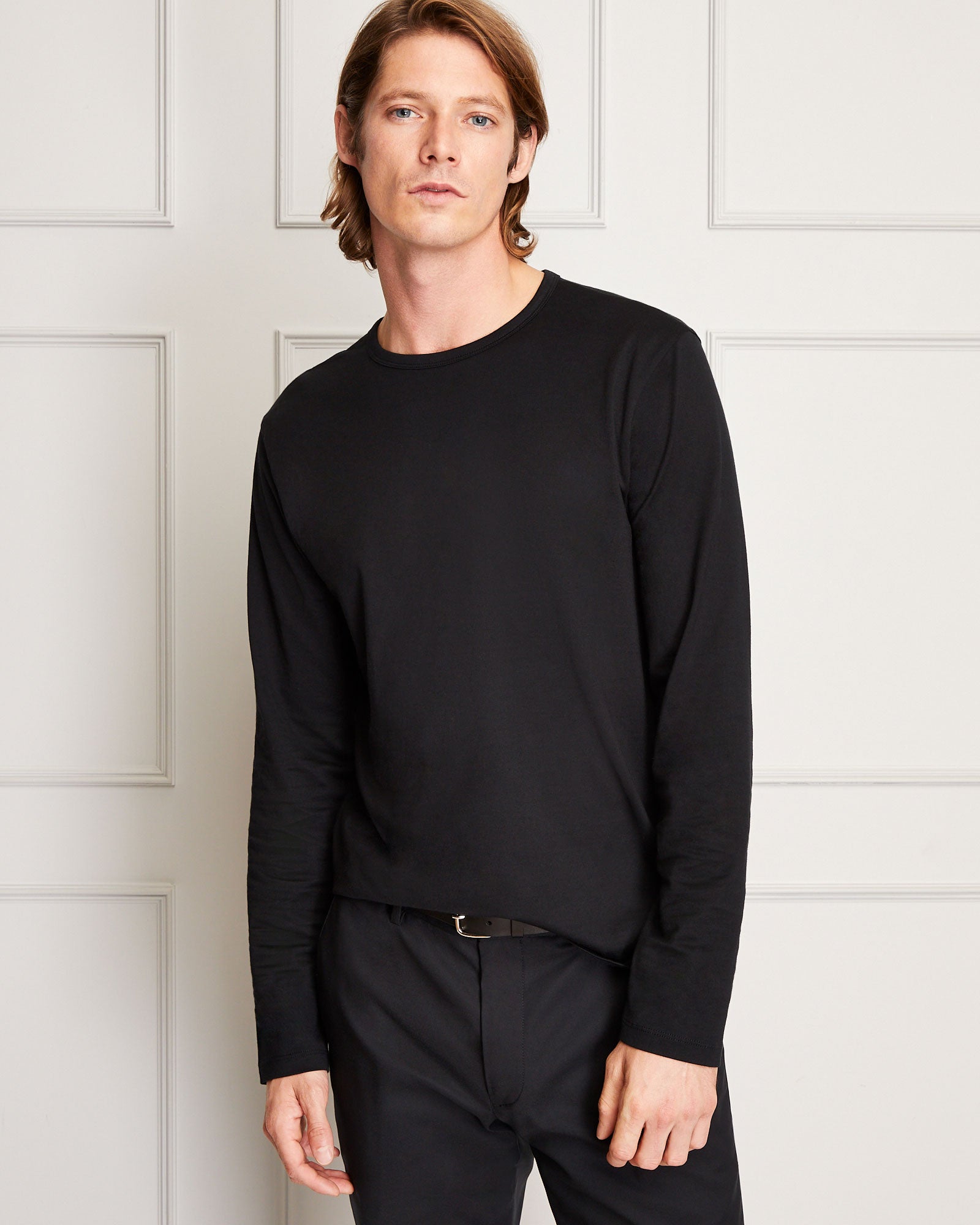 CLUB MONACO - Japanese Long Sleeve Tee - Black
