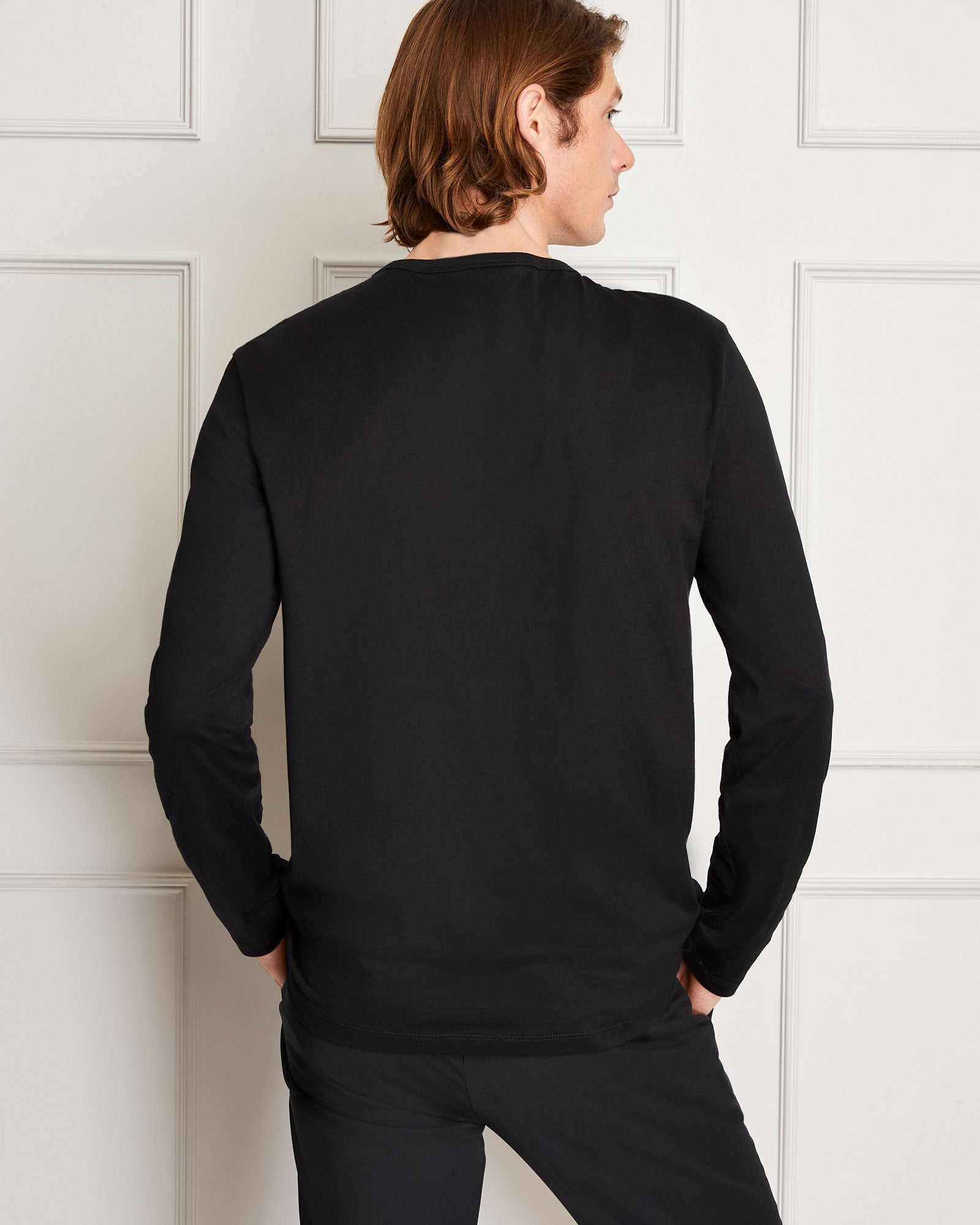 CLUB MONACO - Japanese Long Sleeve Tee - Black