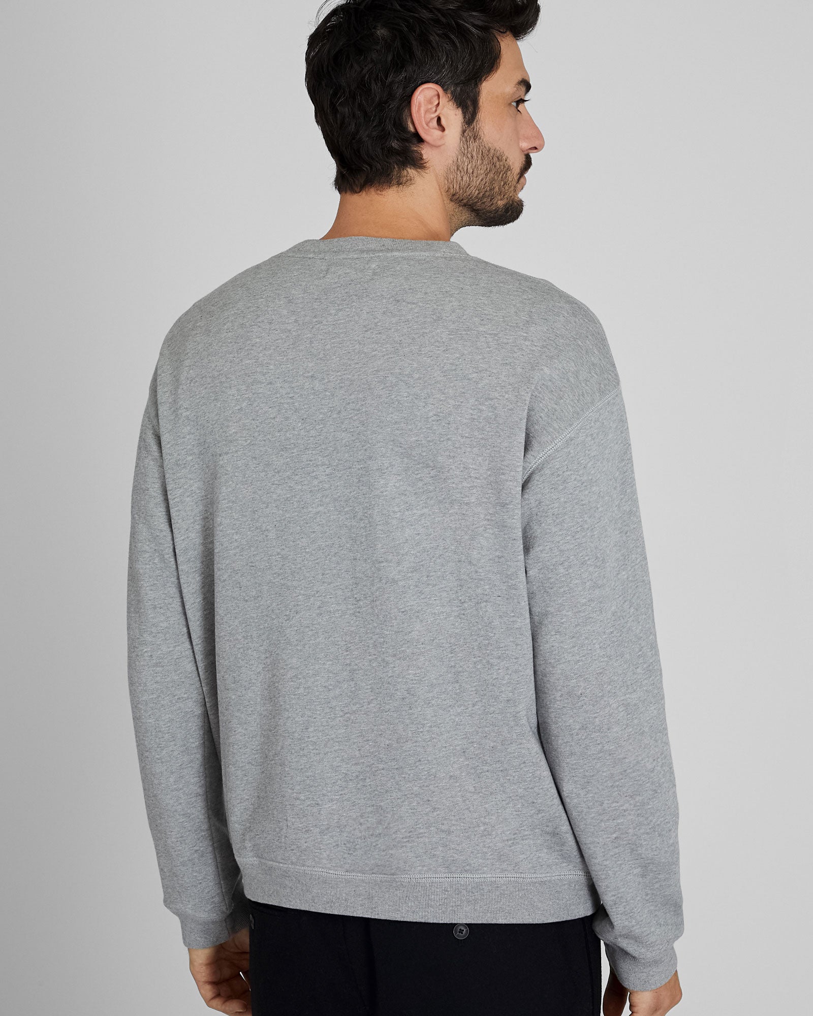 CLUB MONACO - Crest Crew Sweatshirt - Grey