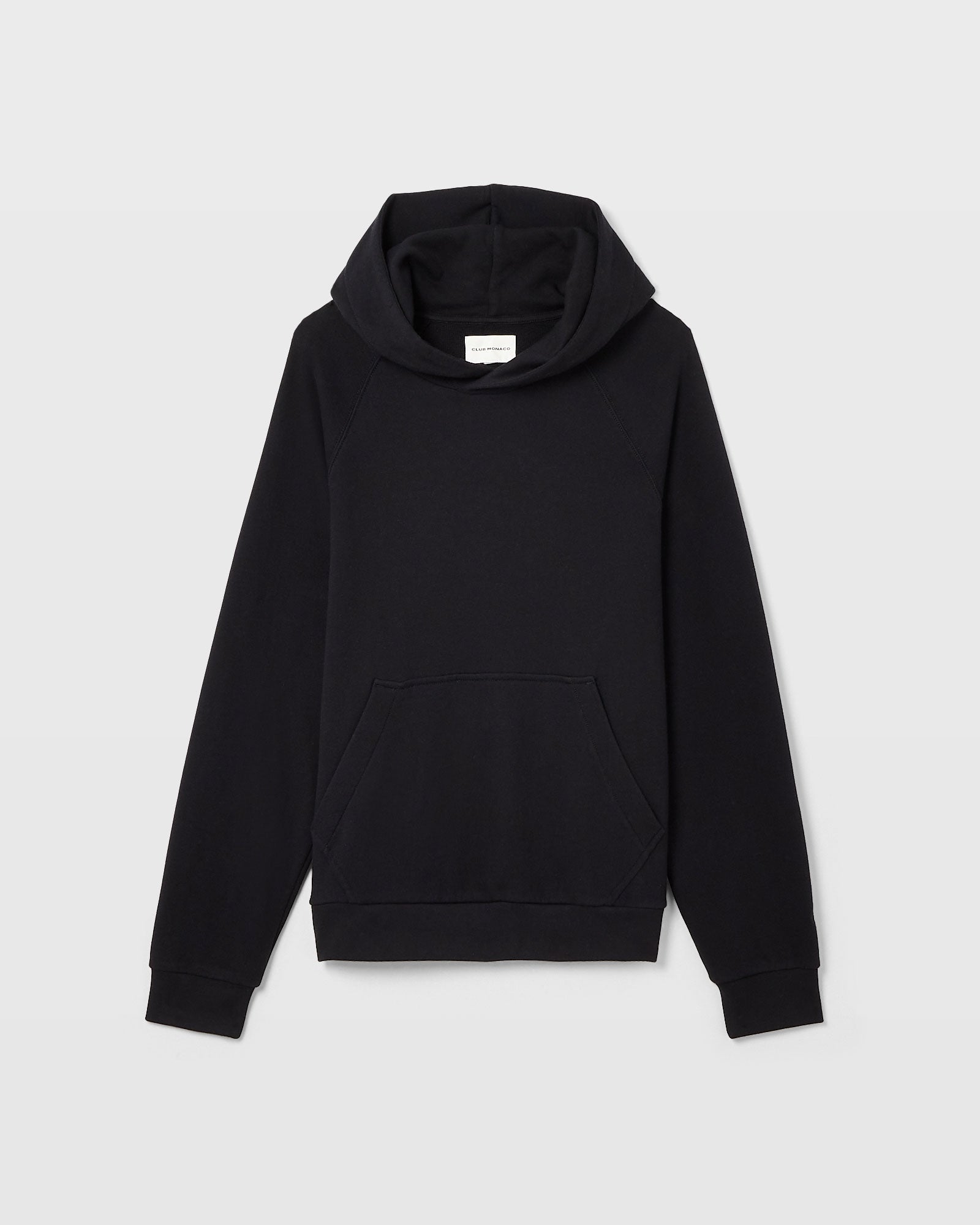 CLUB MONACO - Chandail à capuche en tissu éponge - Noir