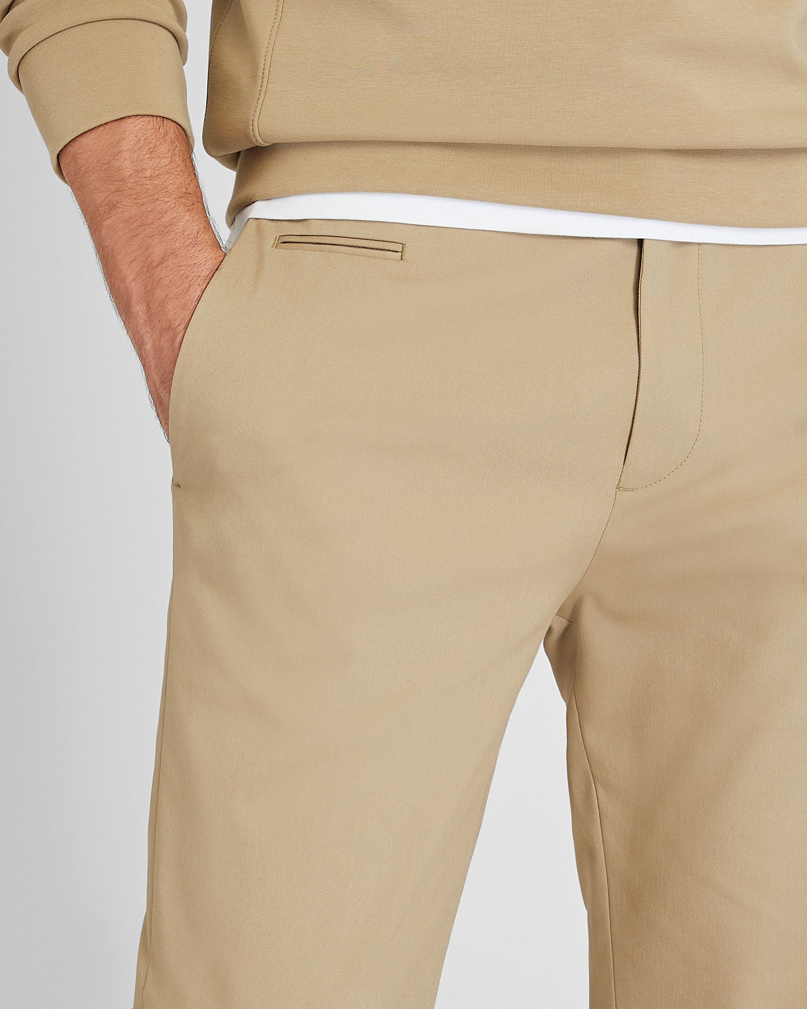 CLUB MONACO - Pantalon court et fuselé - Taupe