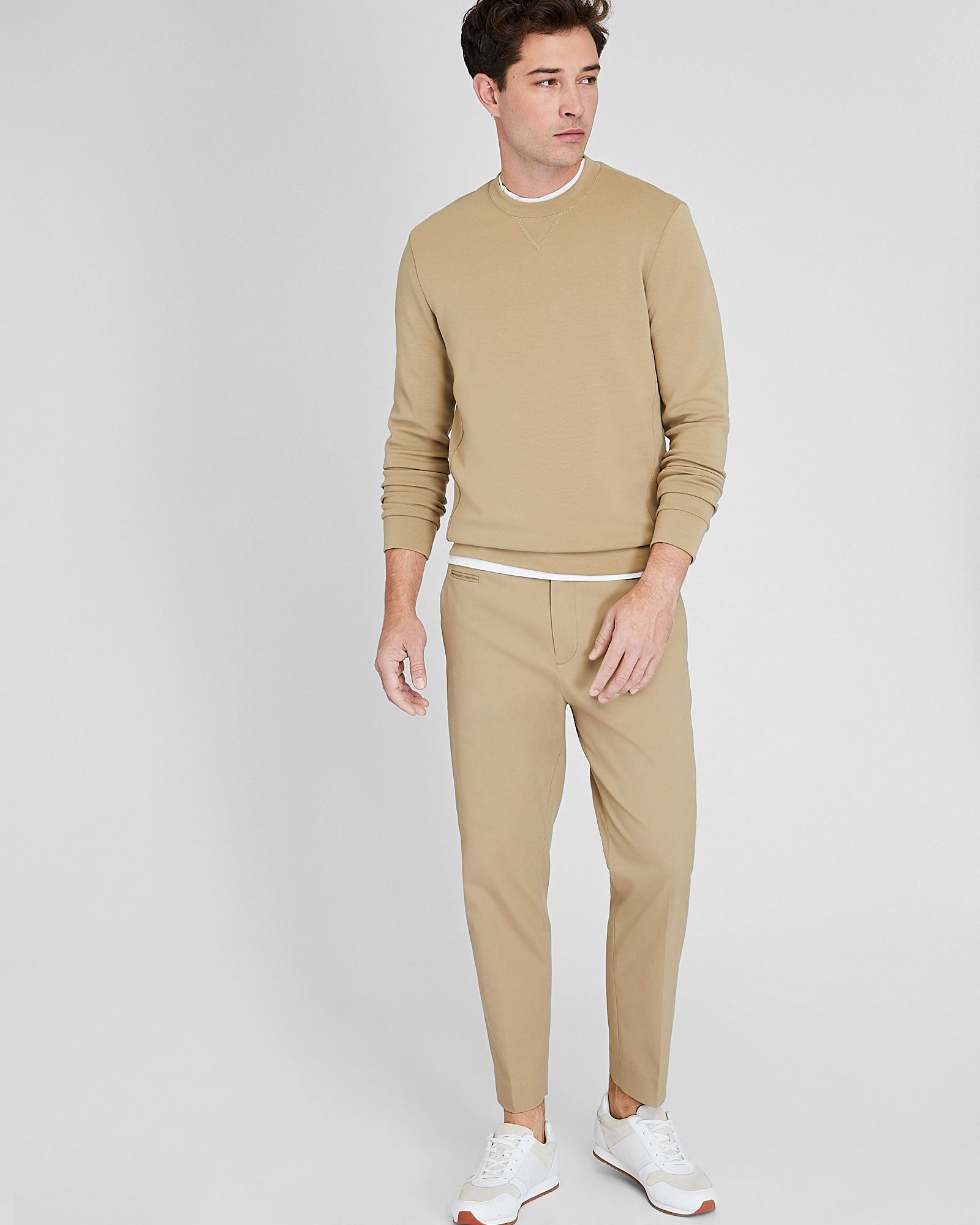 CLUB MONACO - Pantalon court et fuselé - Taupe