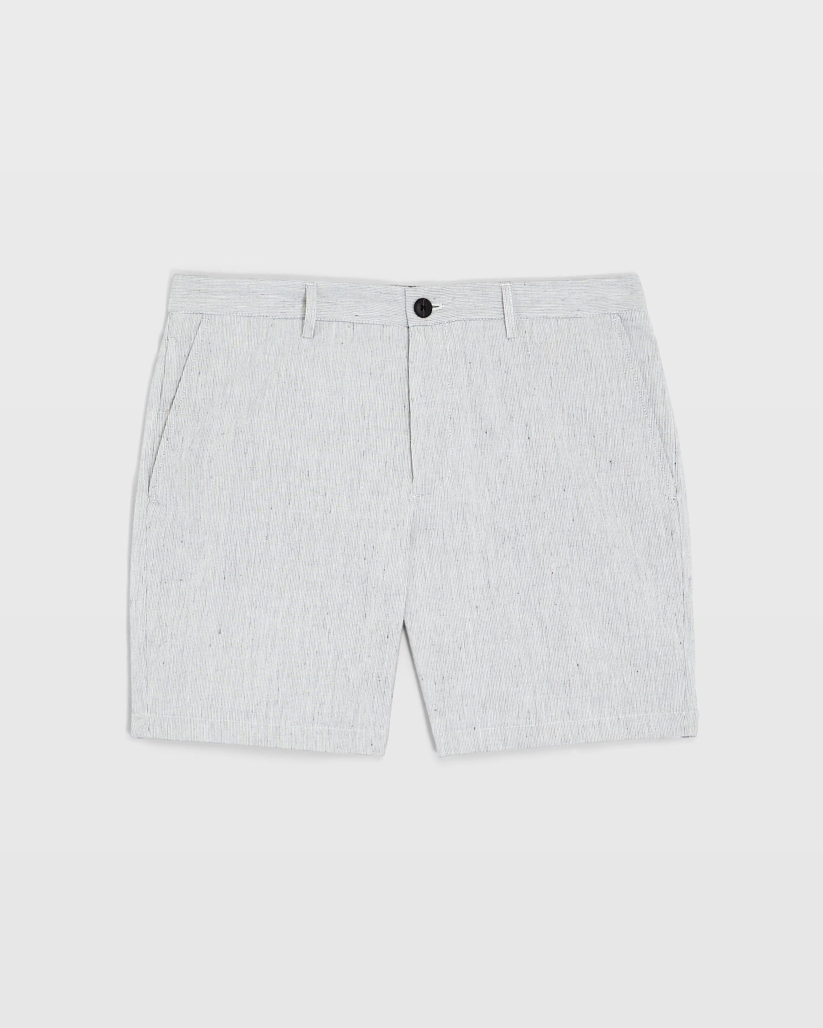 CLUB MONACO - Baxter Linen Blend 7" Short - Dark Charcoal