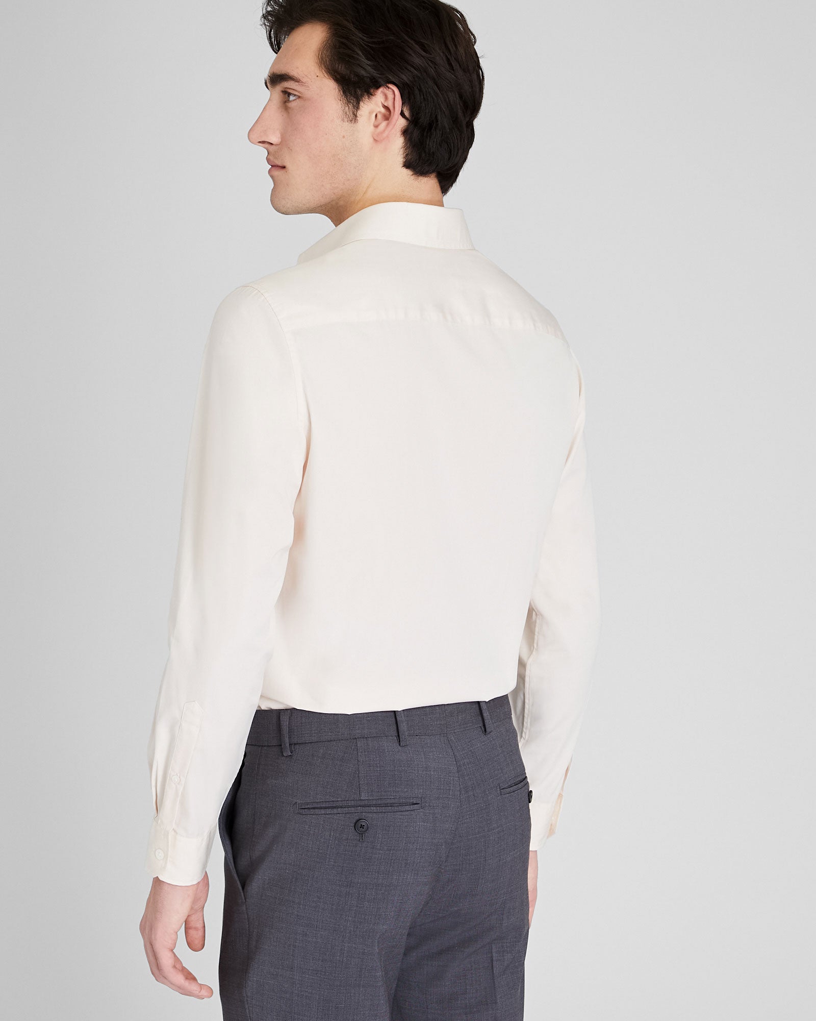 CLUB MONACO - Fine Cotton Dress Shirt - Light Pink