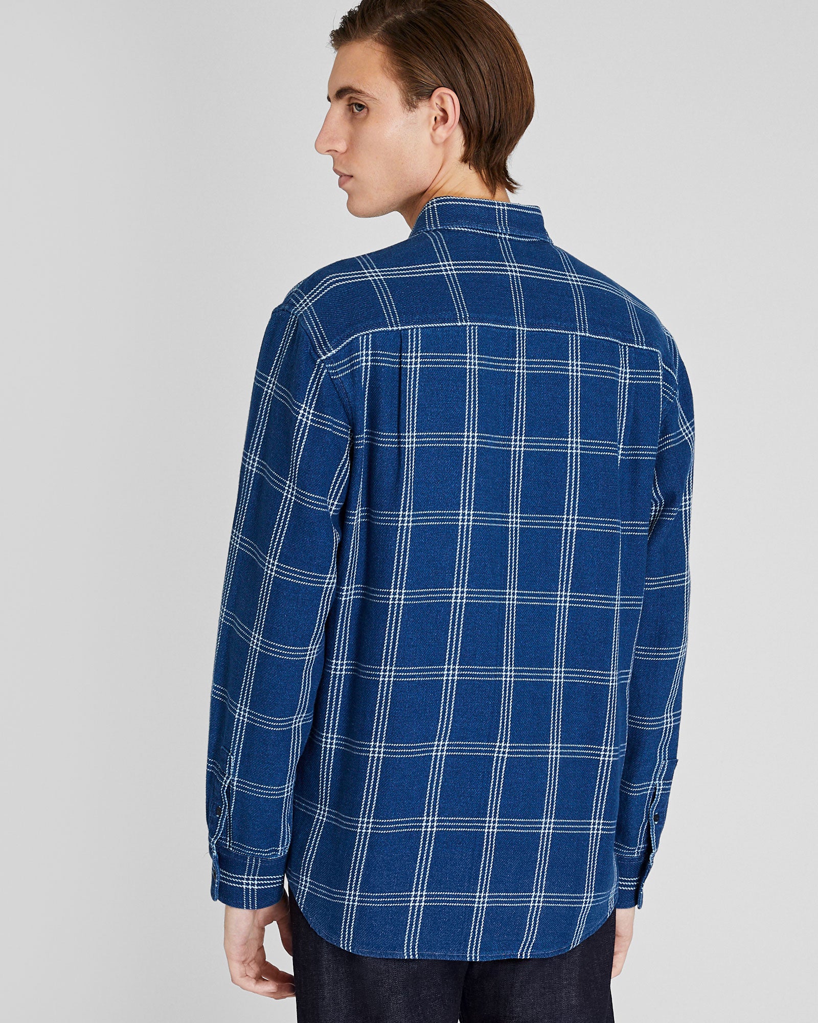 CLUB MONACO - Long-Sleeve Relaxed Indigo Twill Shirt Jacket - Medium Denim