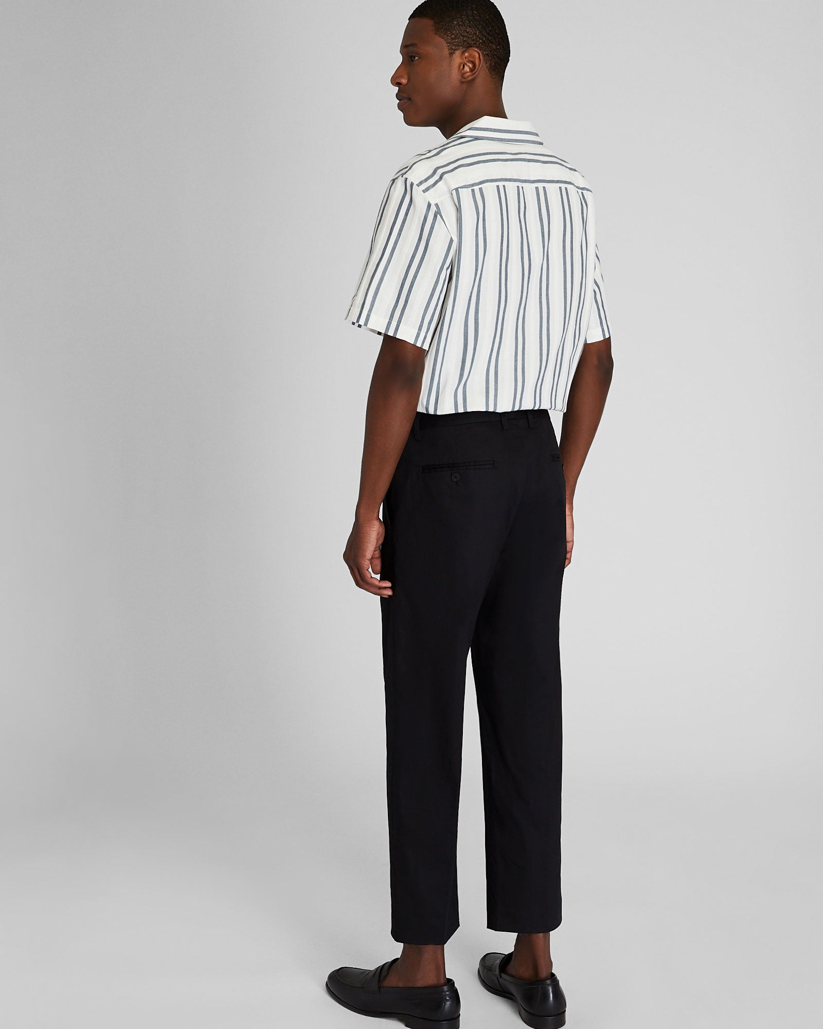 CLUB MONACO - Straight Cropped Fit Pant - Black