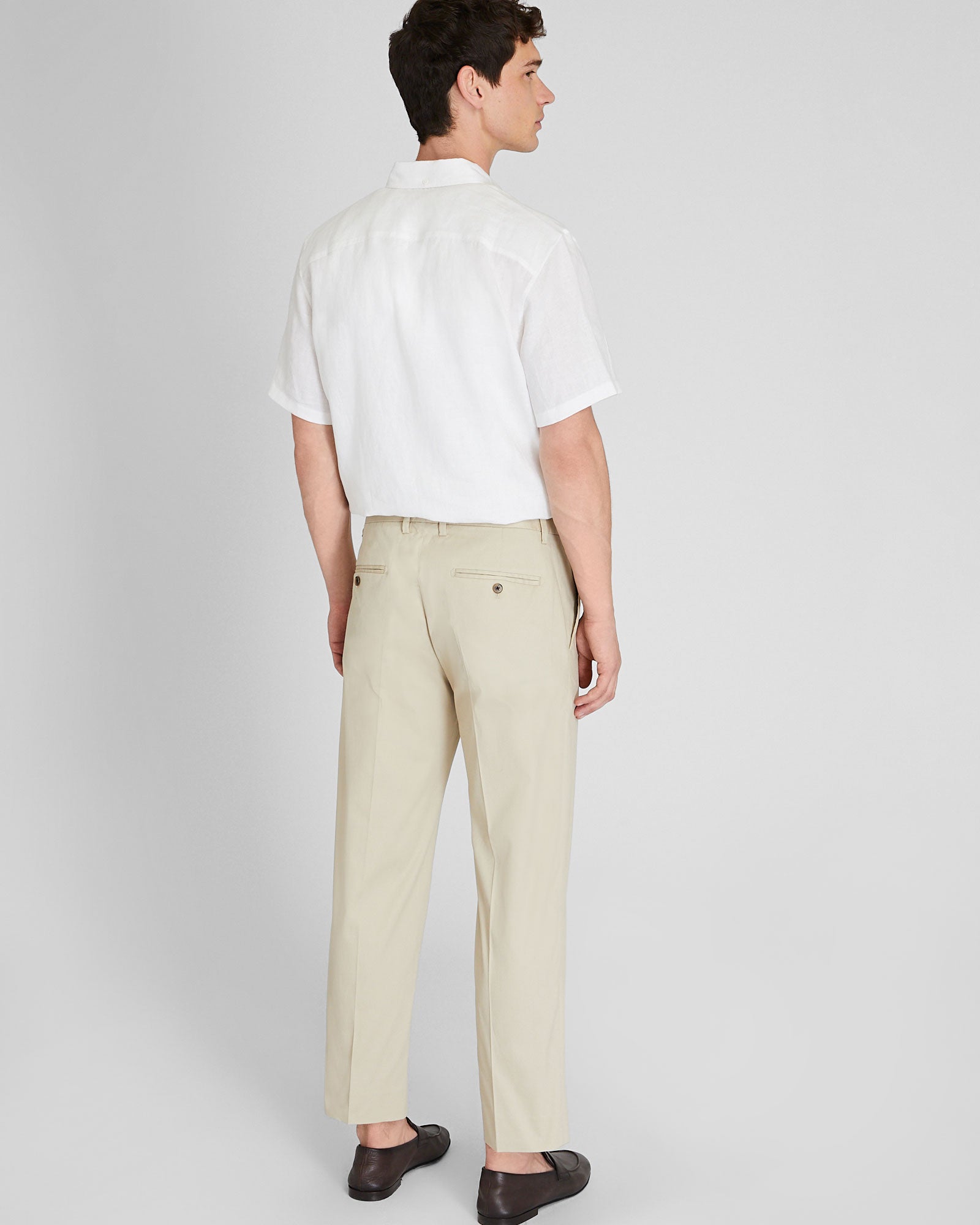 CLUB MONACO - Straight Cropped Fit Pant - Khaki