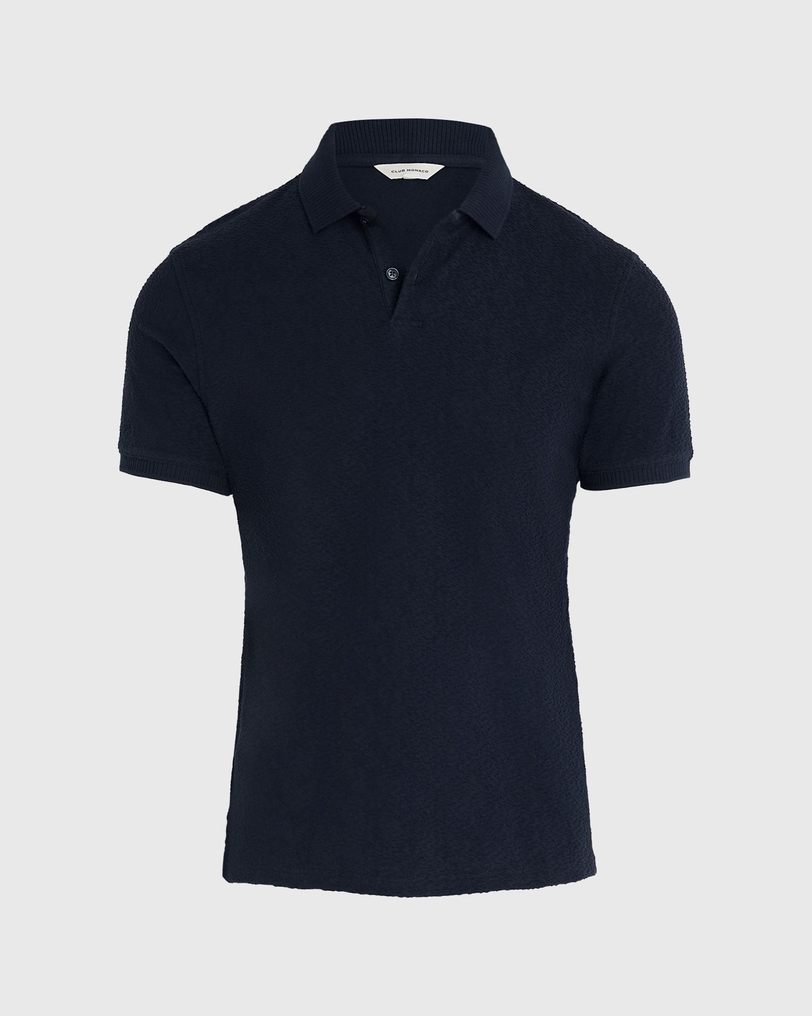 CLUB MONACO - Textured Polo - Navy