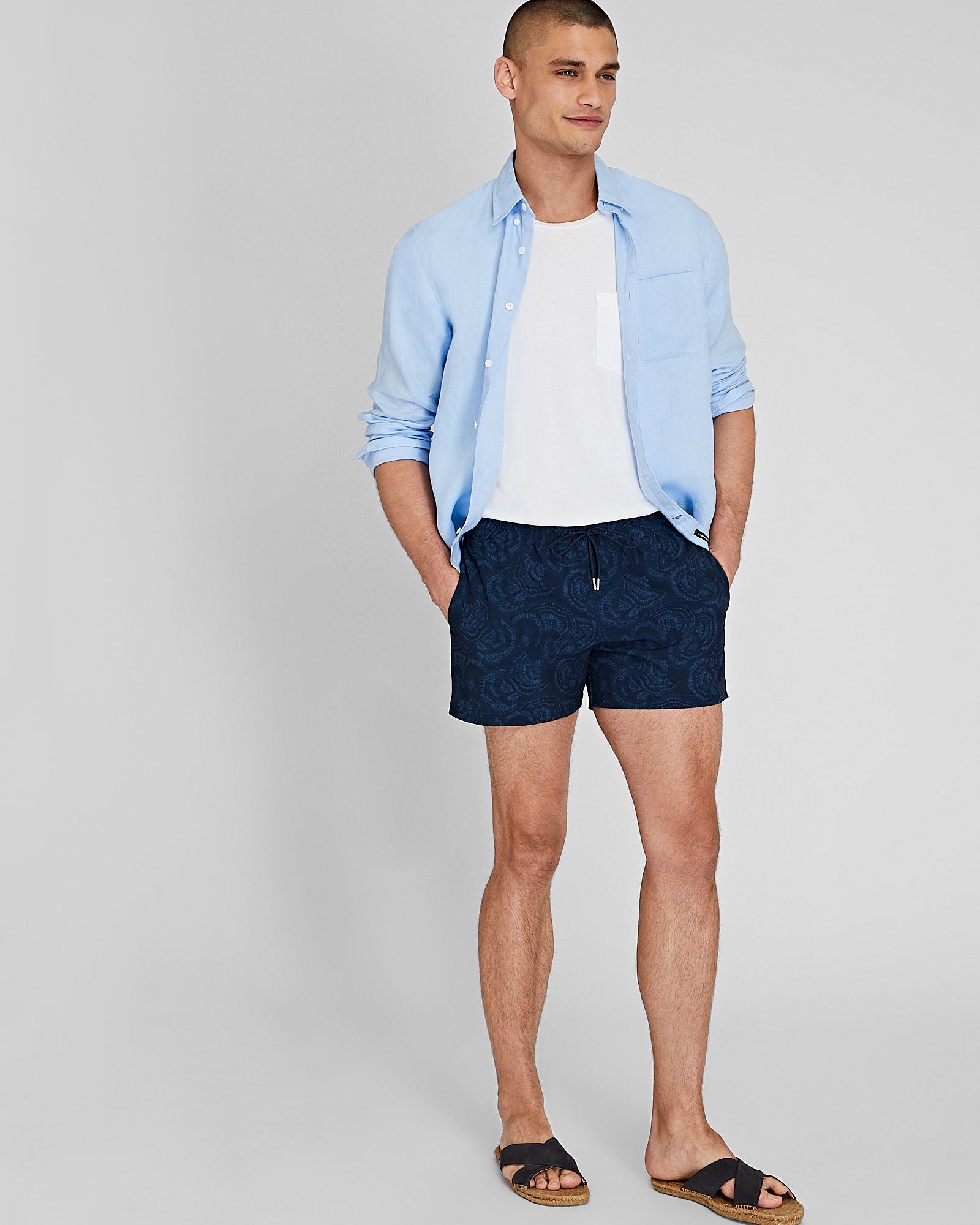 CLUB MONACO - Maillot de bain Portobello Arlen - Marine foncé