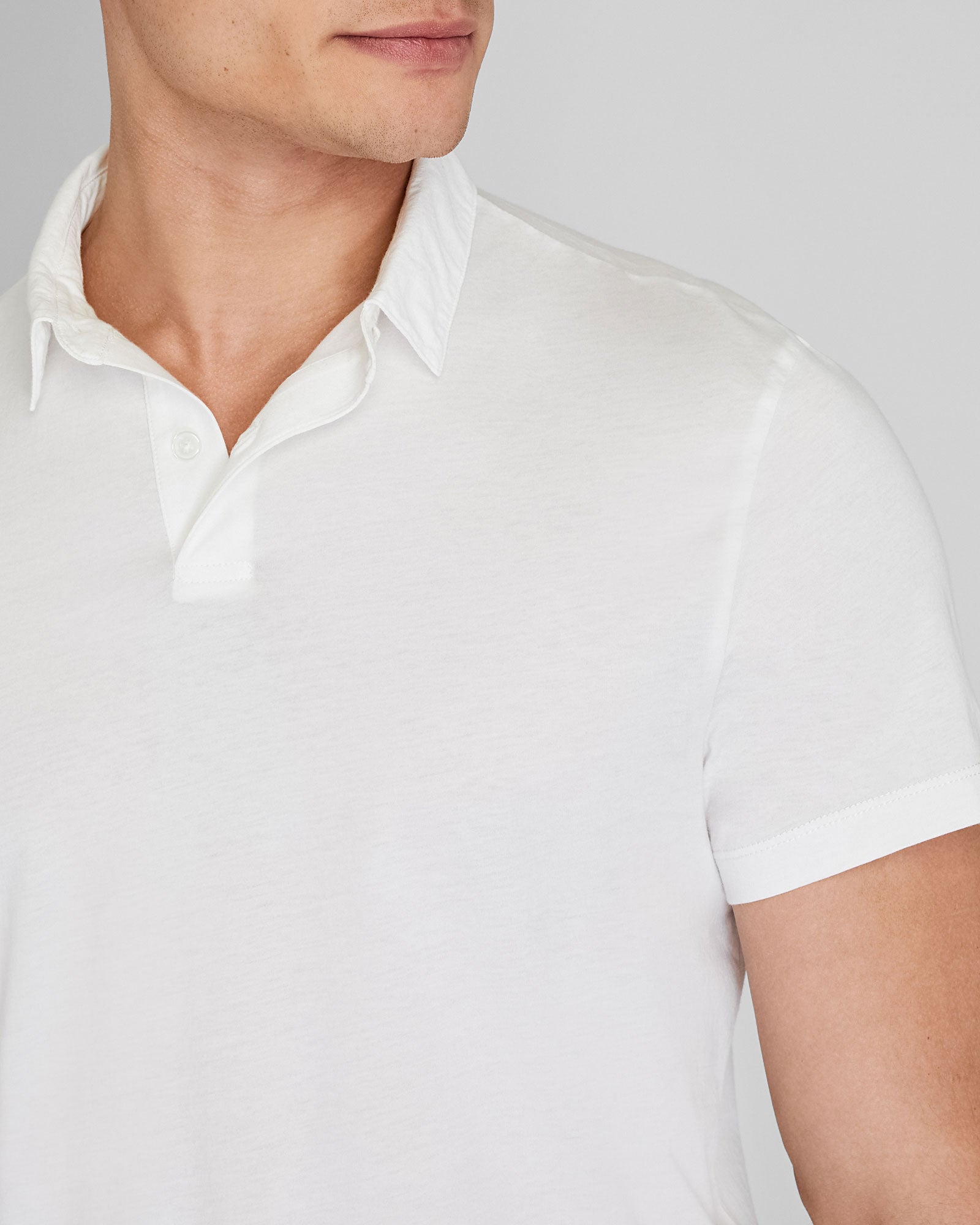CLUB MONACO - Featherweight Japanese Polo - White