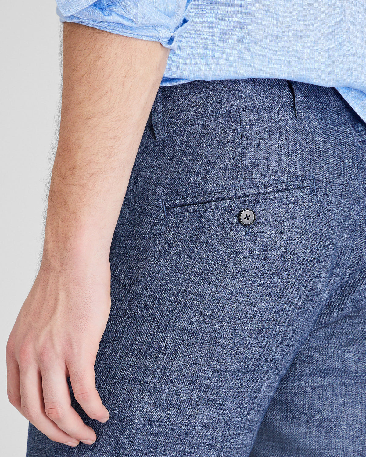 Men's Navy Base Connor Linen Pant | Club Monaco Corp, CA CA