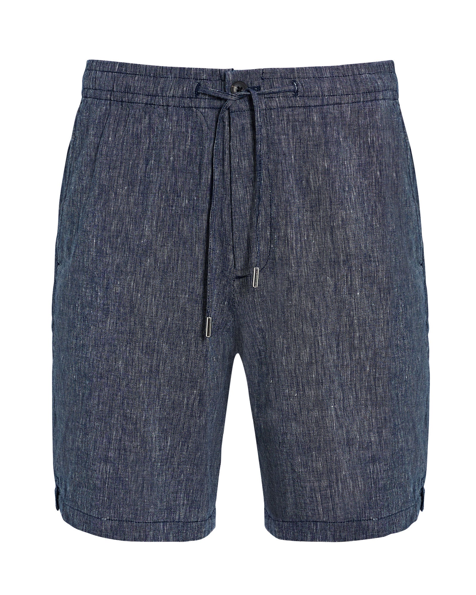 CLUB MONACO - Elasticated Linen Short - Navy