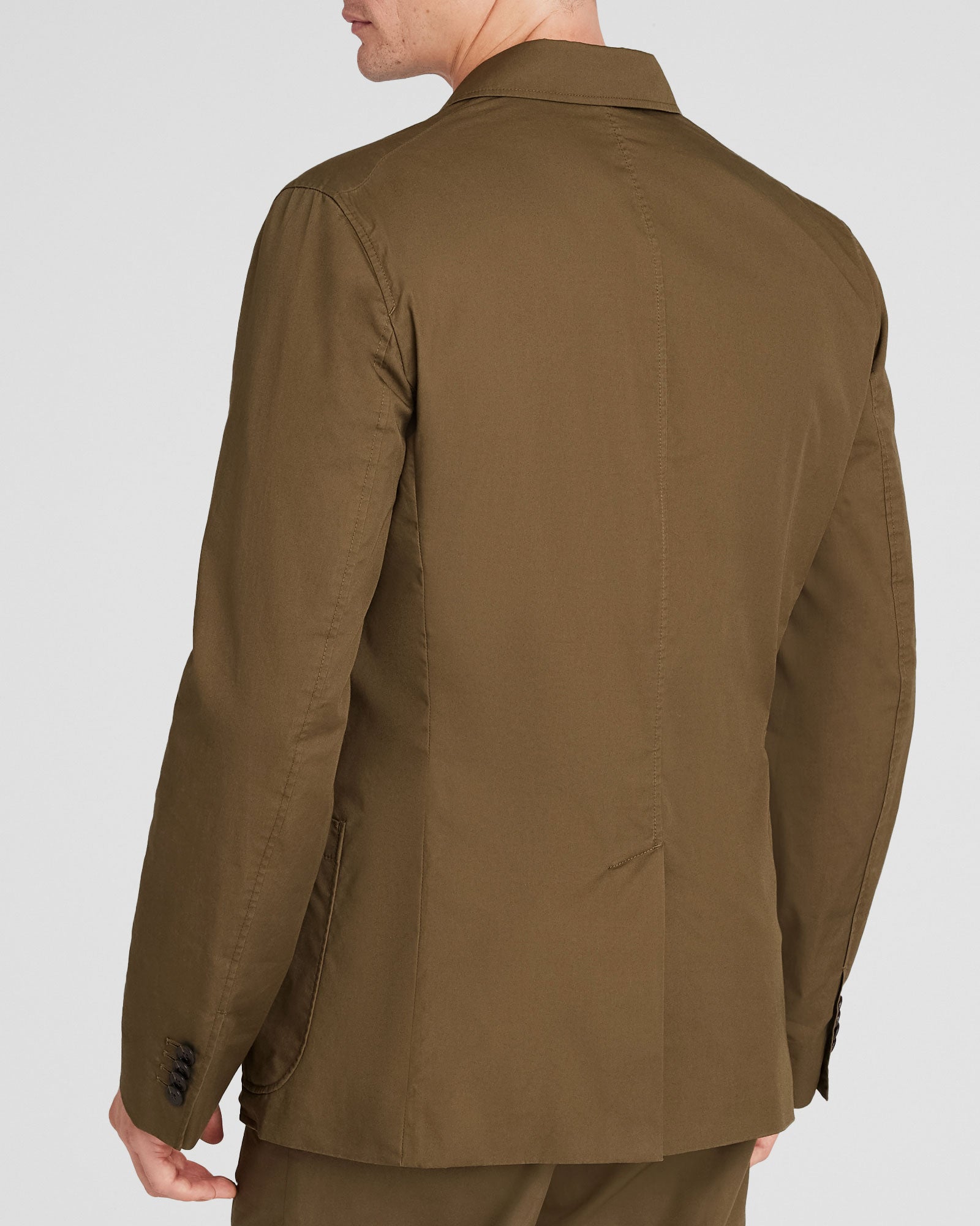 CLUB MONACO - Blazer en sergé doux - Olive terne