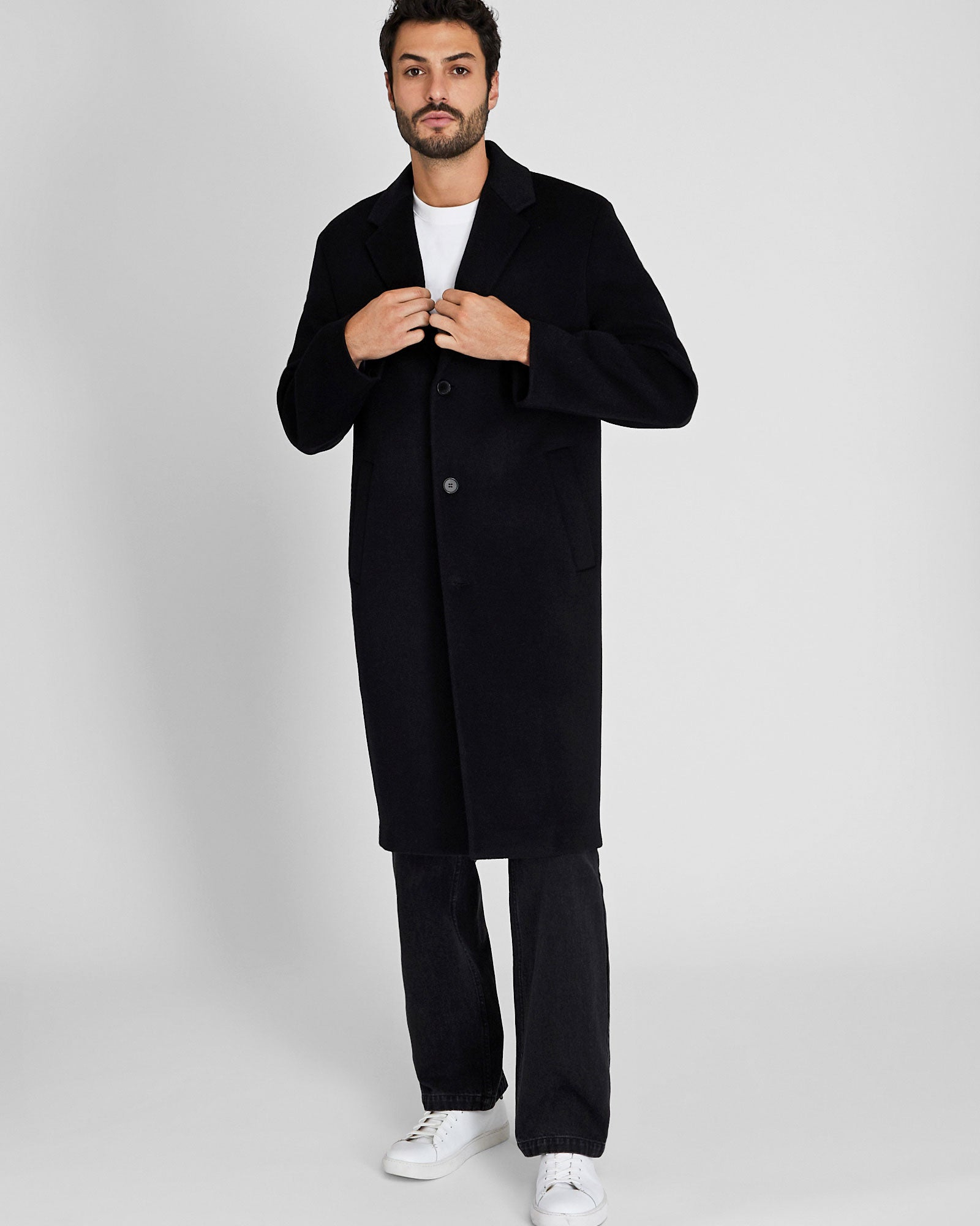 CLUB MONACO - Wool-Cashmere Blend Coat - Noir