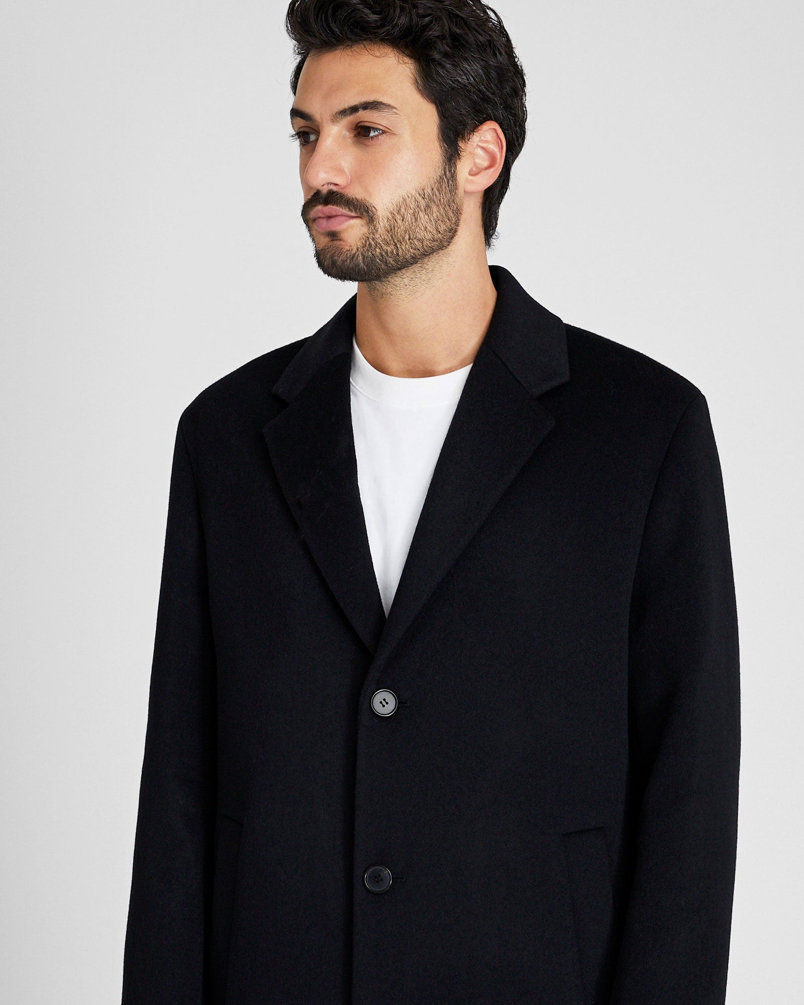 CLUB MONACO - Wool-Cashmere Blend Coat - Noir