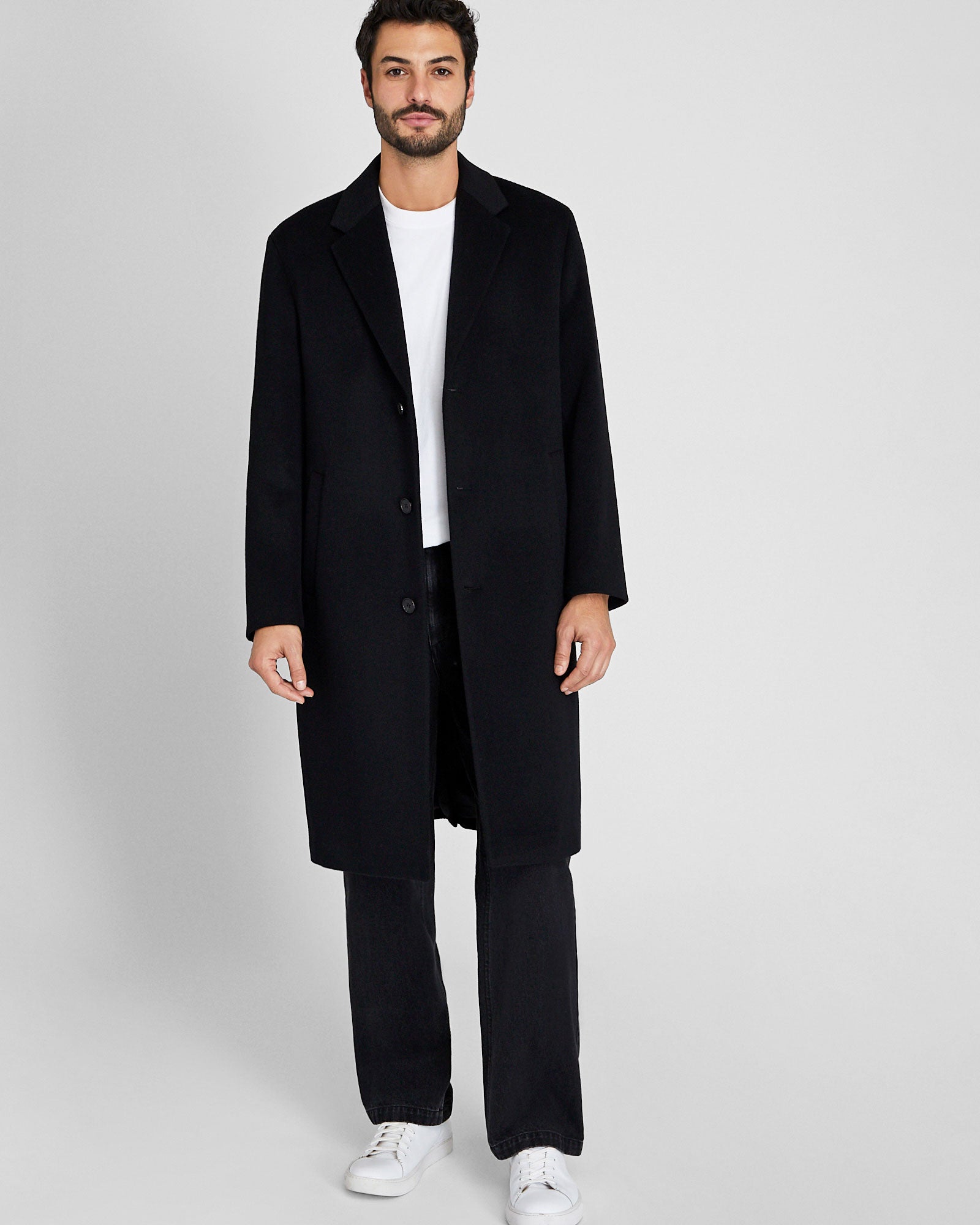 CLUB MONACO - Wool-Cashmere Blend Coat - Noir