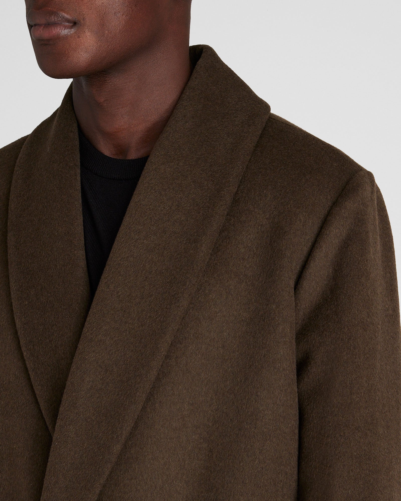 CLUB MONACO - Shawl-Collar Coat - Olive