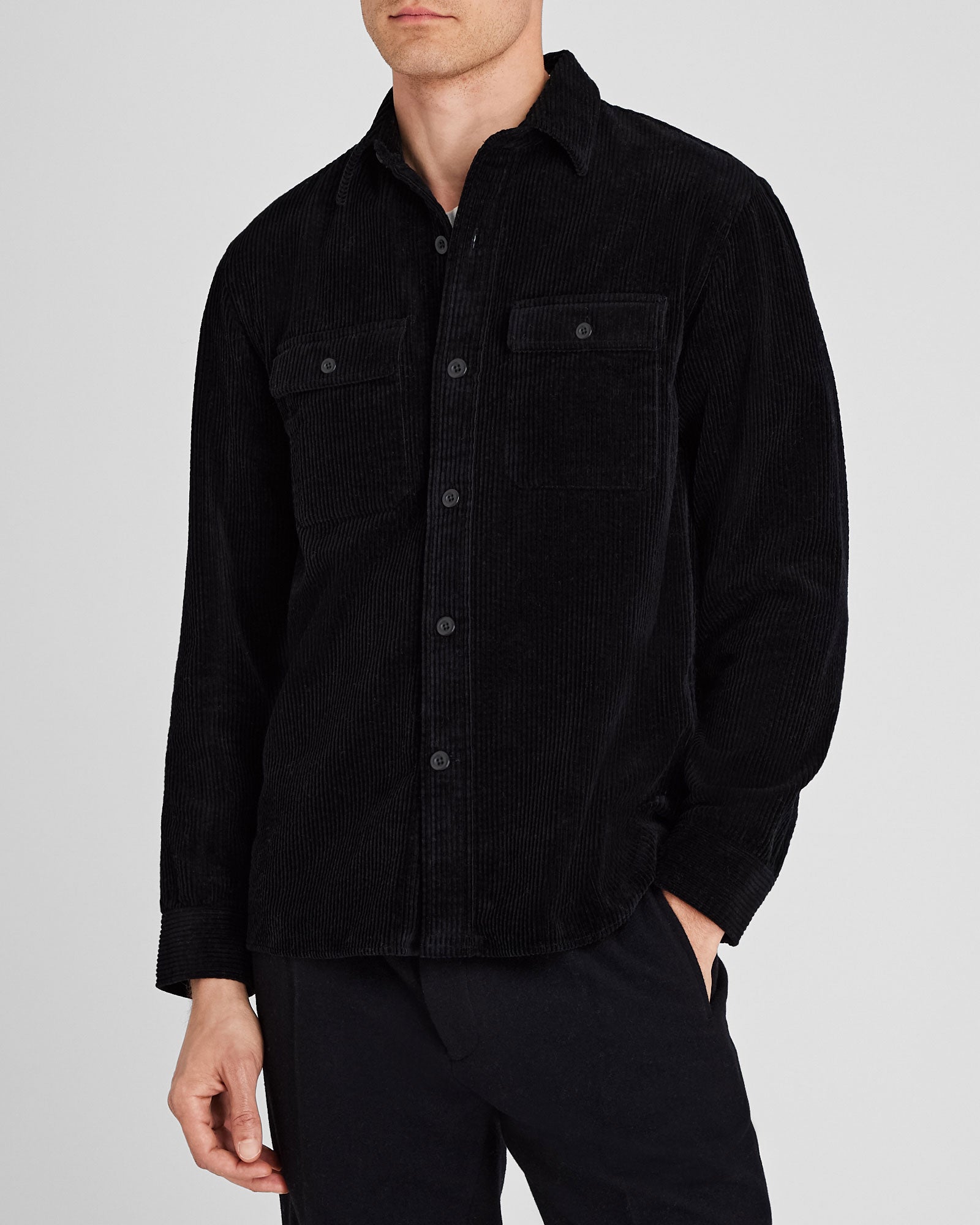 CLUB MONACO - Veste en velours côtelé - Noir De Suie