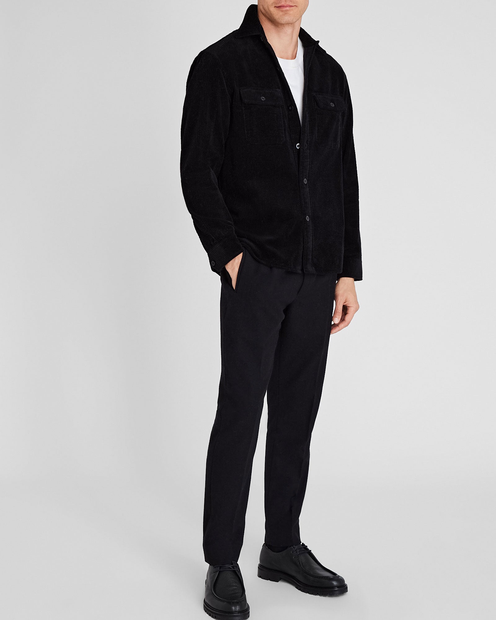 CLUB MONACO - Veste en velours côtelé - Noir De Suie