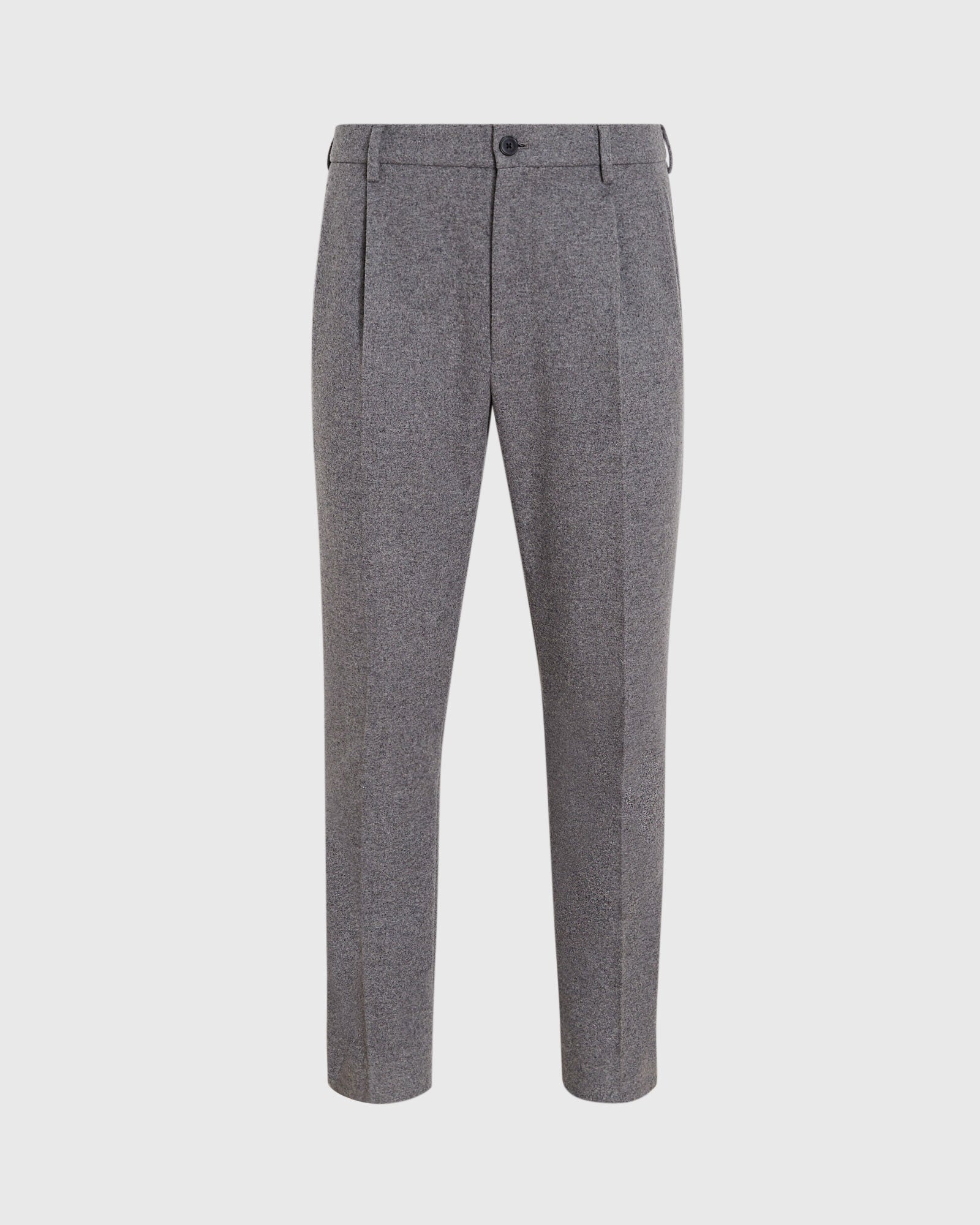 CLUB MONACO - Pantalon élastique hybride en laine - Gris Chiné Moyen