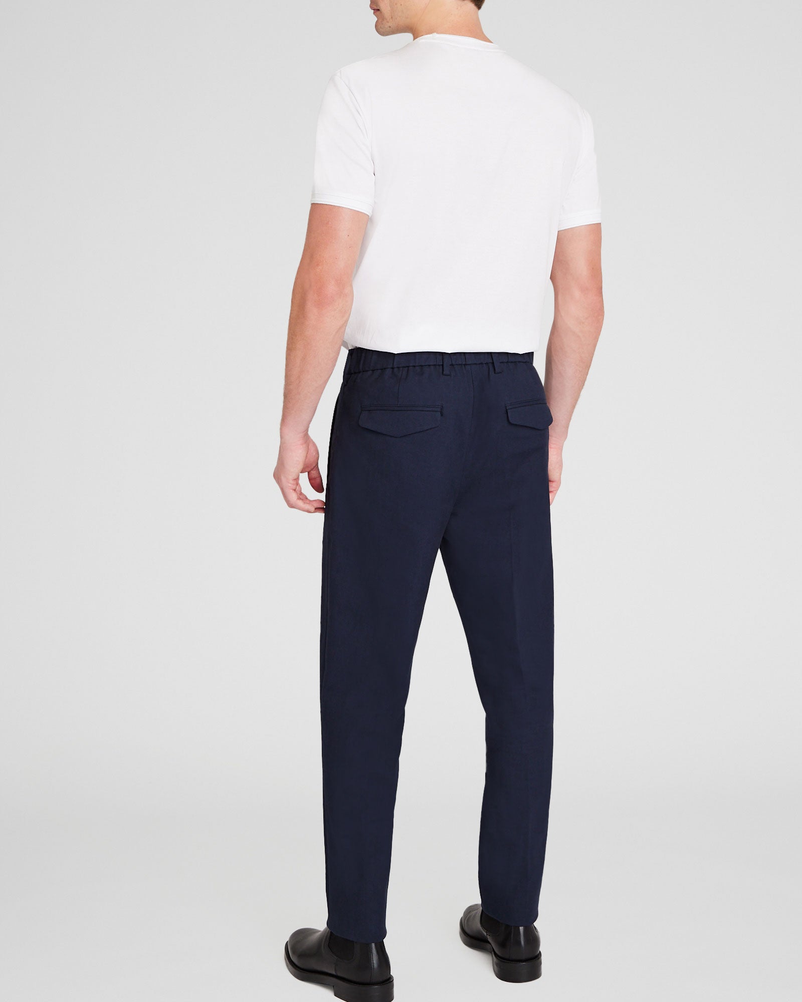 CLUB MONACO - Pantalon élastiqué à texture hybride - Marine