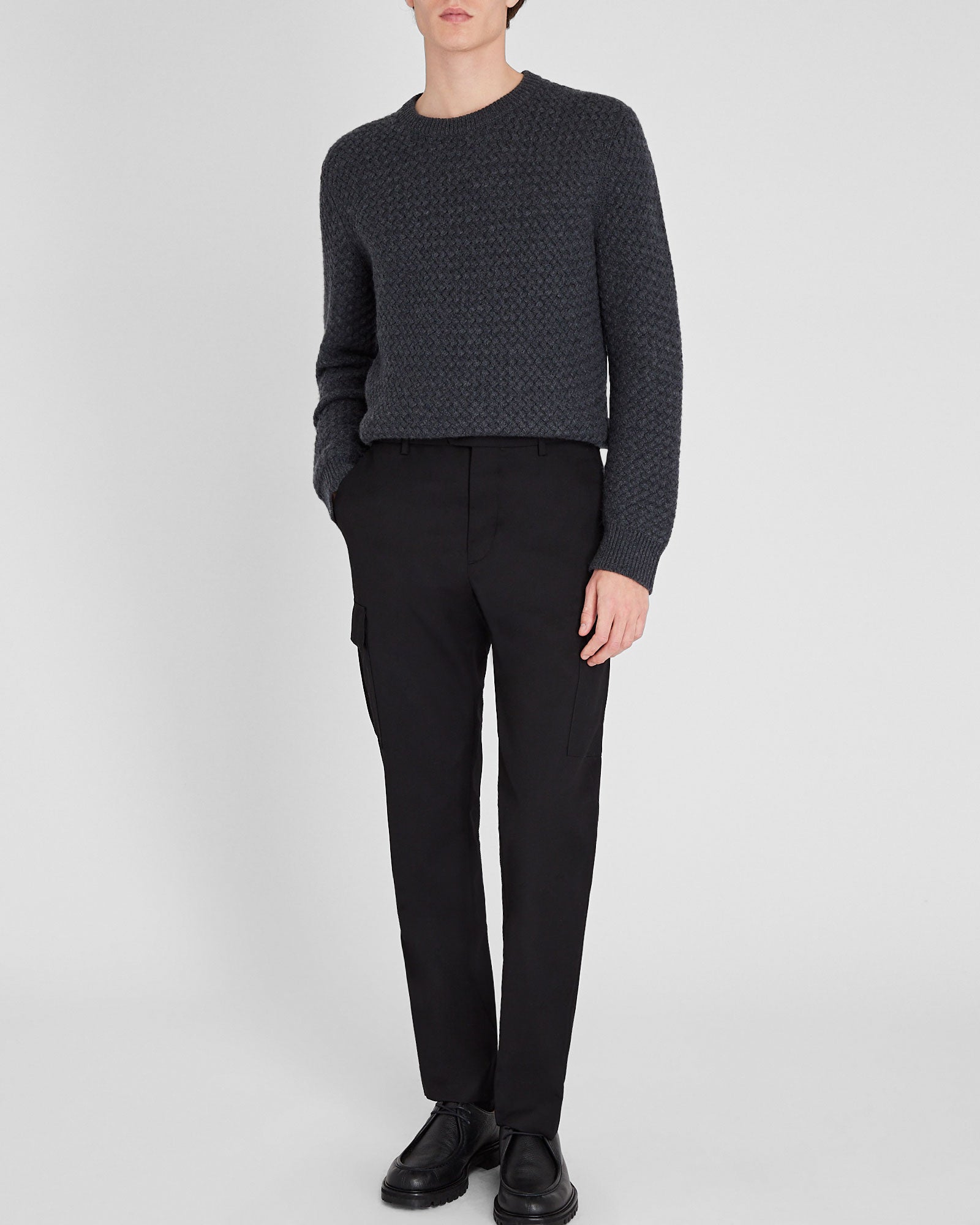 CLUB MONACO - Pantalon cargo raffiné - Noir