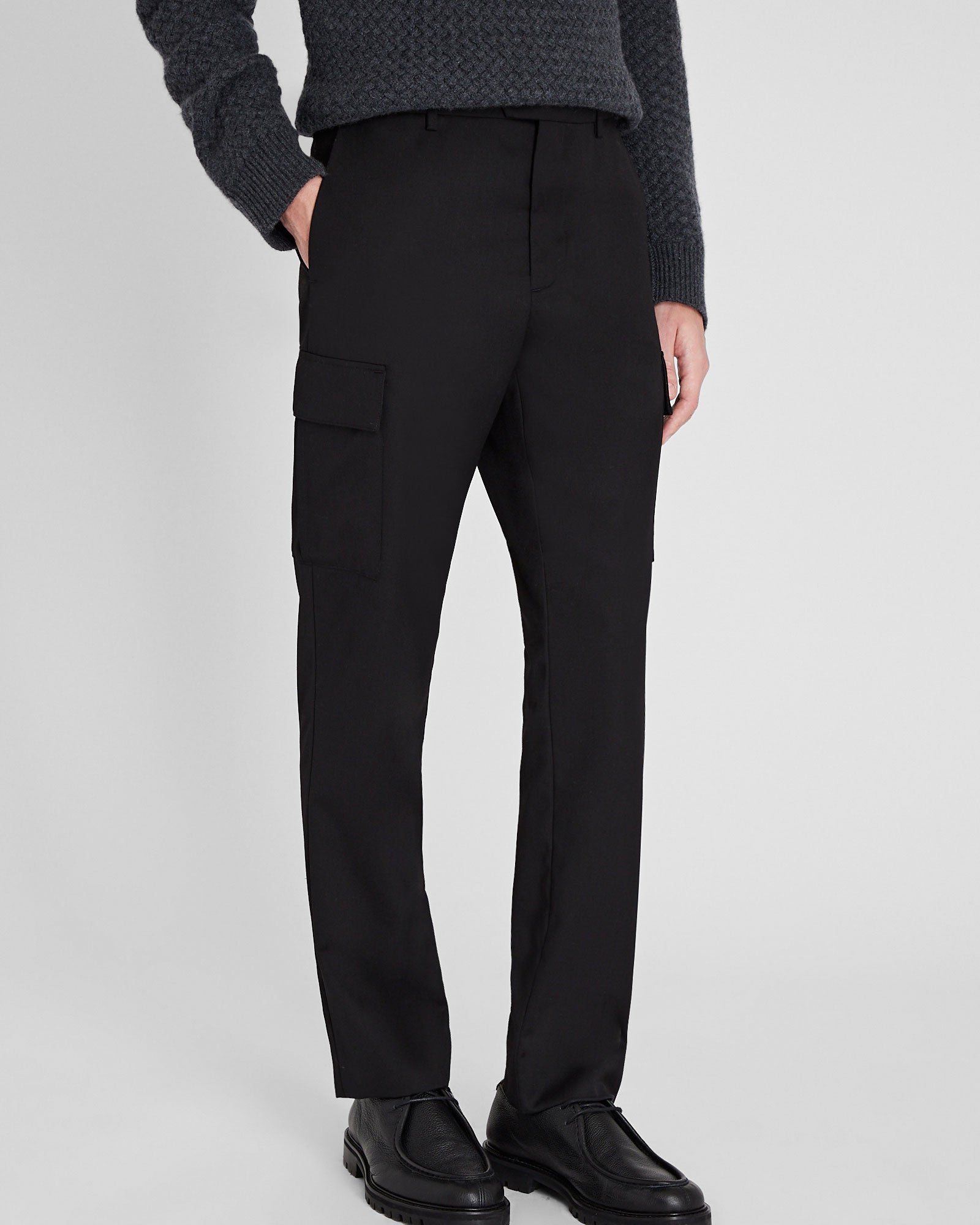 CLUB MONACO - Pantalon cargo raffiné - Noir