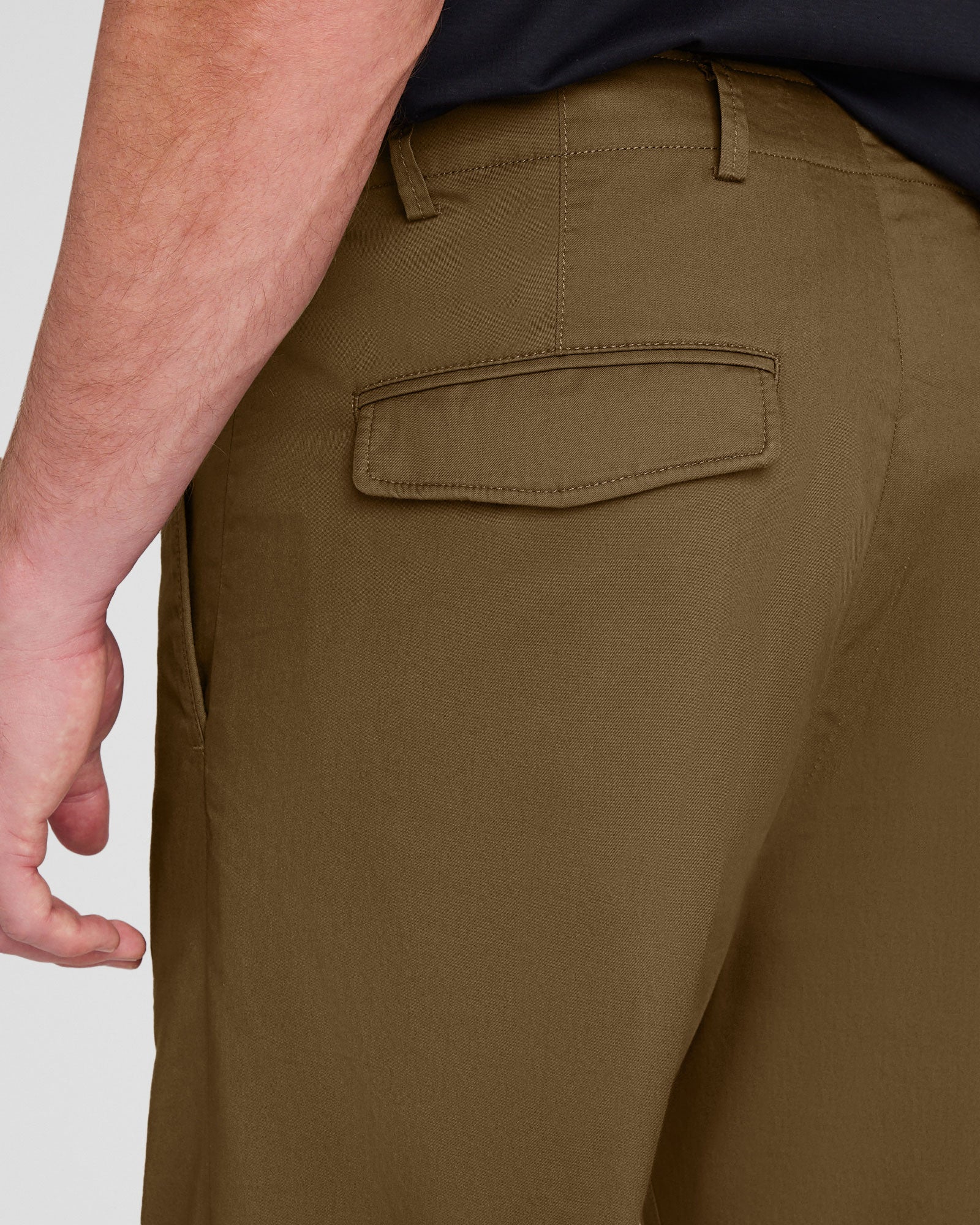 CLUB MONACO - Soft Twill Pant - Olive Drab