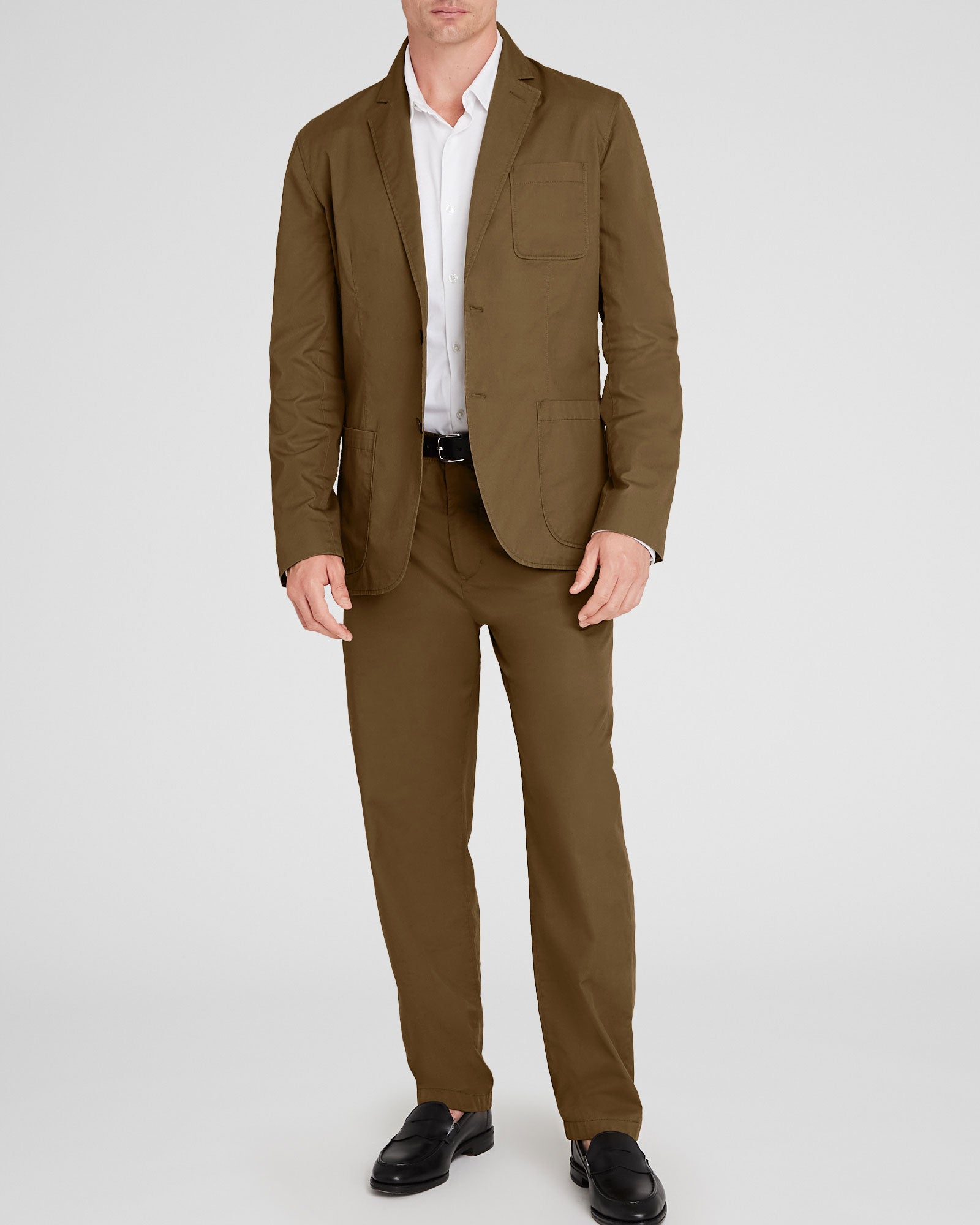 CLUB MONACO - Soft Twill Pant - Olive Drab