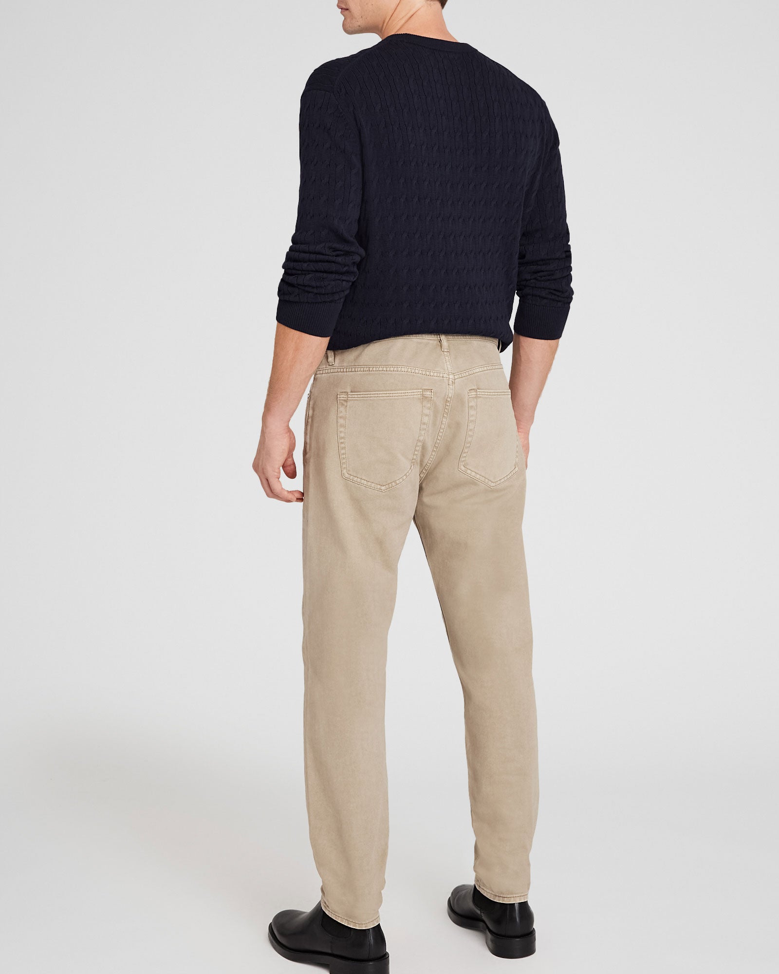CLUB MONACO - Garment-Dyed Slim-Straight Jeans - Beige