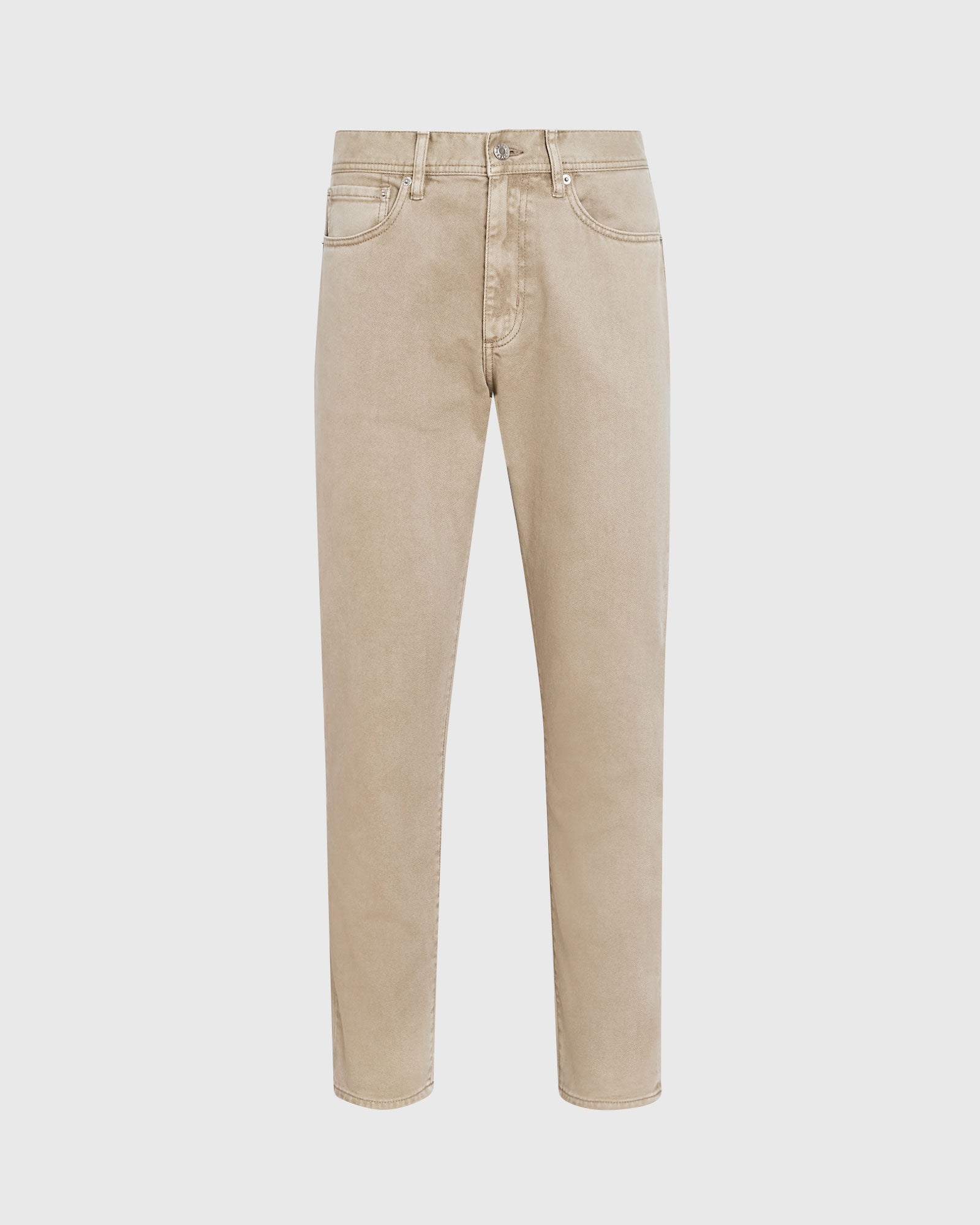 CLUB MONACO - Garment-Dyed Slim-Straight Jeans - Beige