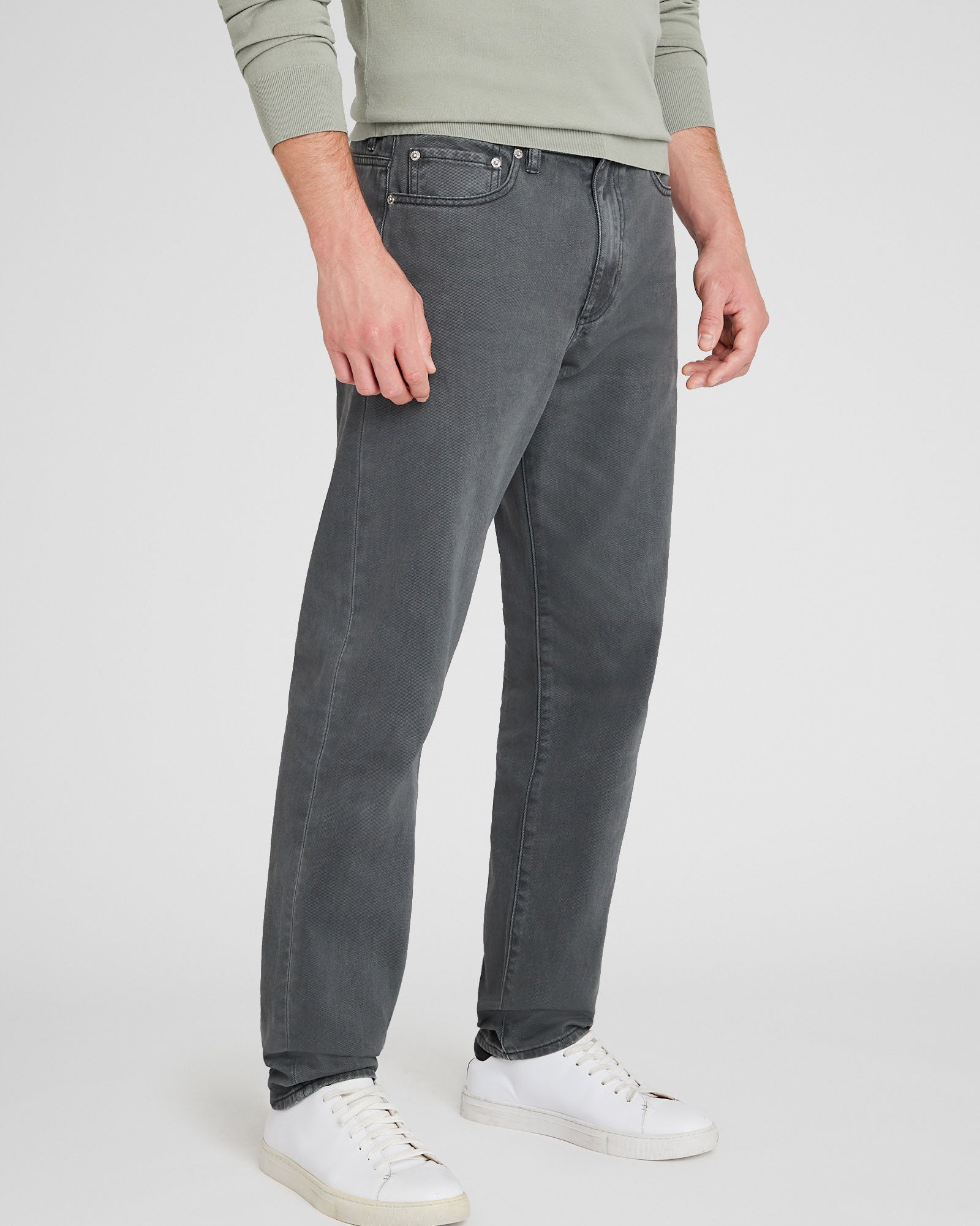 CLUB MONACO - Jeans droits ajustés teints en pièce - Basilic