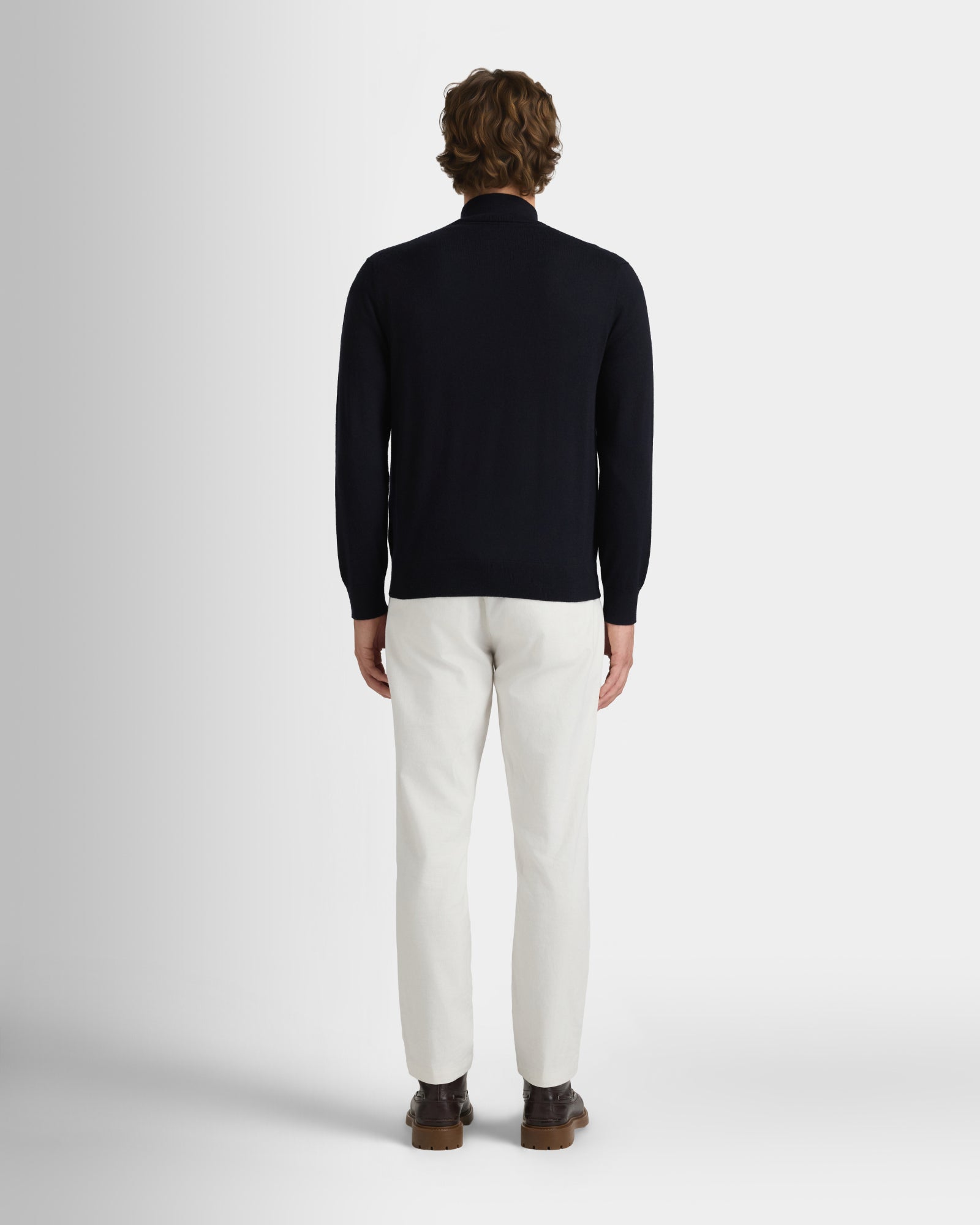 Club Monaco Corp, CA - Chandail fermeture éclair un quart - Marine