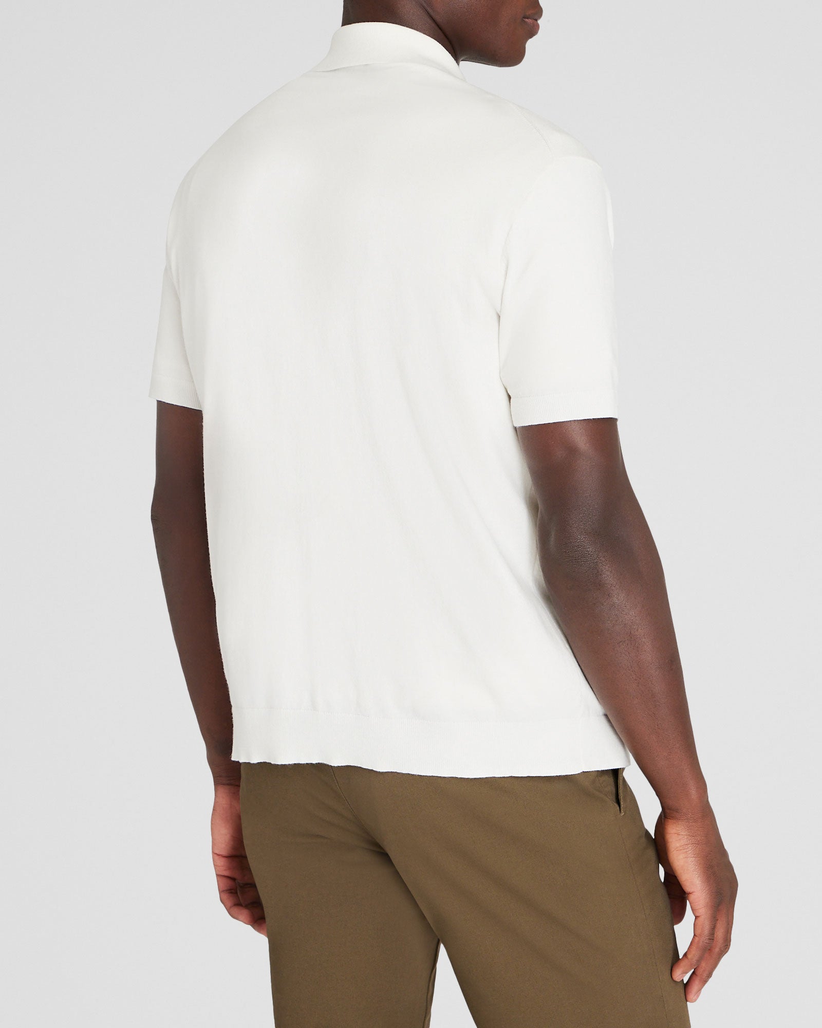 CLUB MONACO - Short-Sleeve Tech Button-Down Shirt - Off White